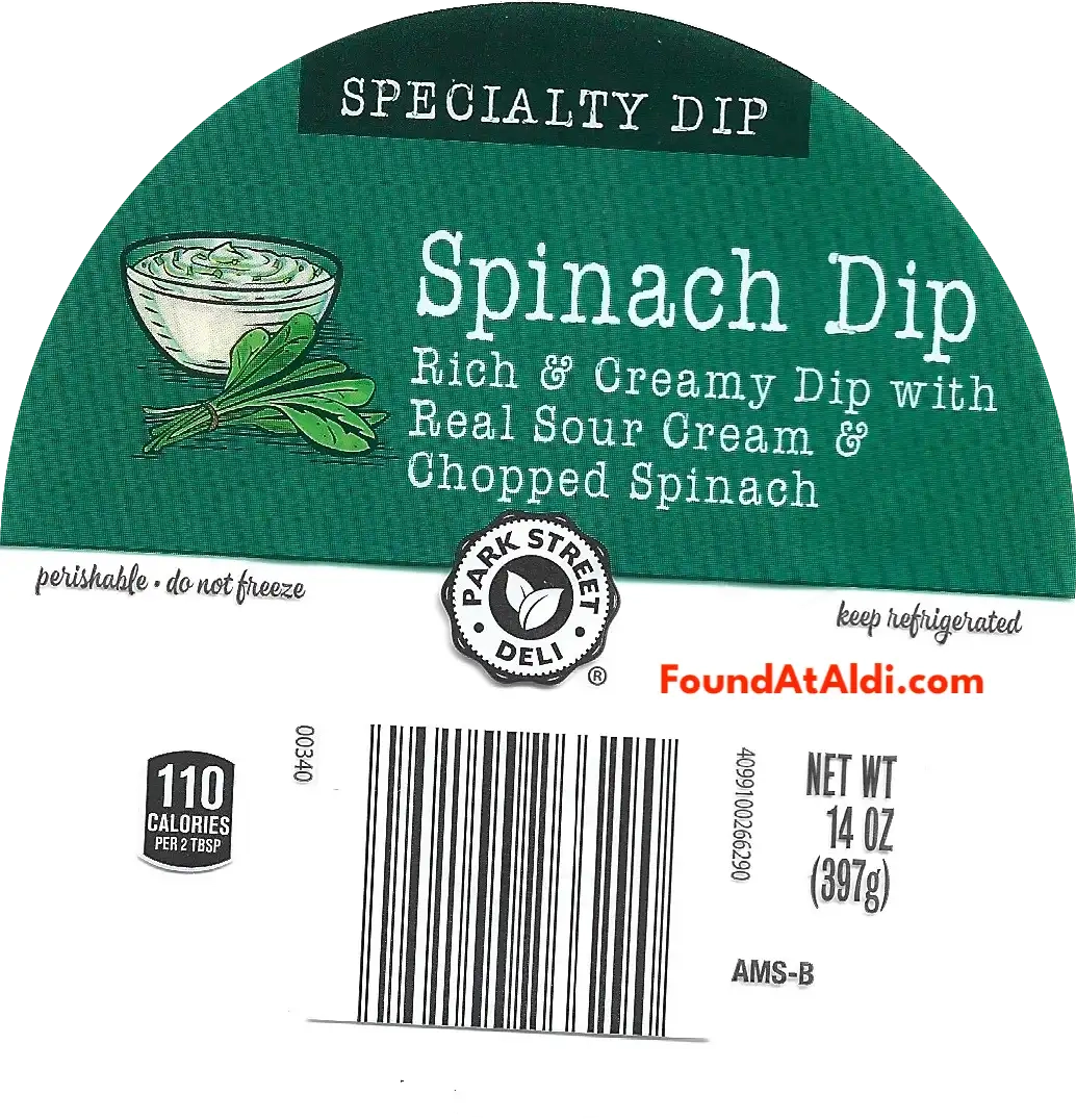 Park Street Deli Spinach Dip