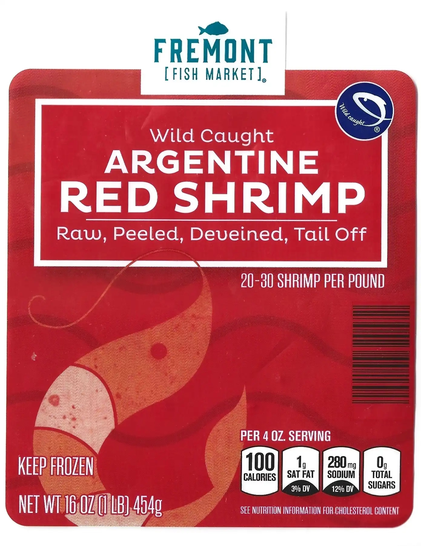 Fremont Fish Market Wild Caught Argentine Red Shrimp