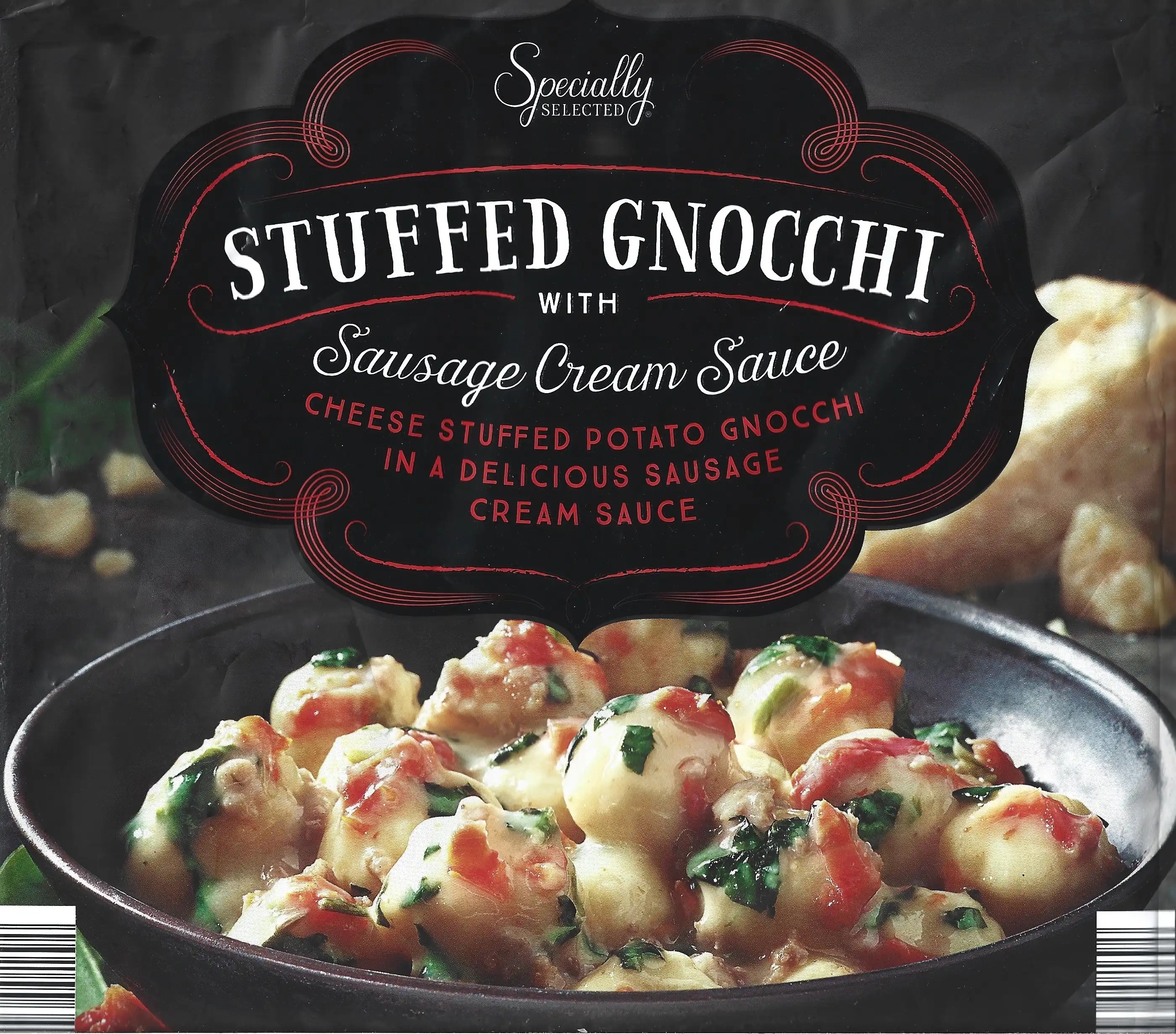 Specially Selected Stuffed Gnocchi With Sausage Cream Sauce