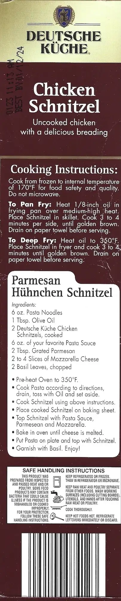 Deutsche Kuche Chicken Schnitzel Cooking Directions