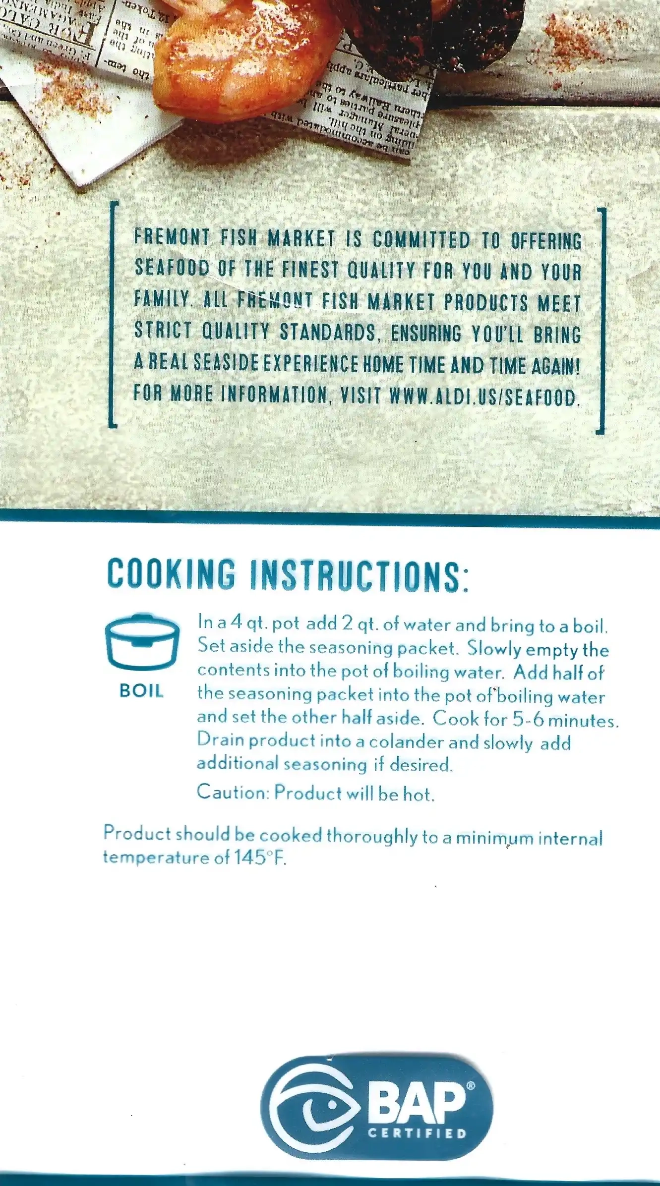 Fremont Fish Market Seafood Boil Cooking Directions