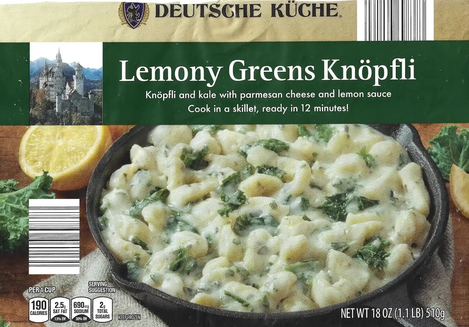 Deutsche Kuche Lemony Greens Knopfli