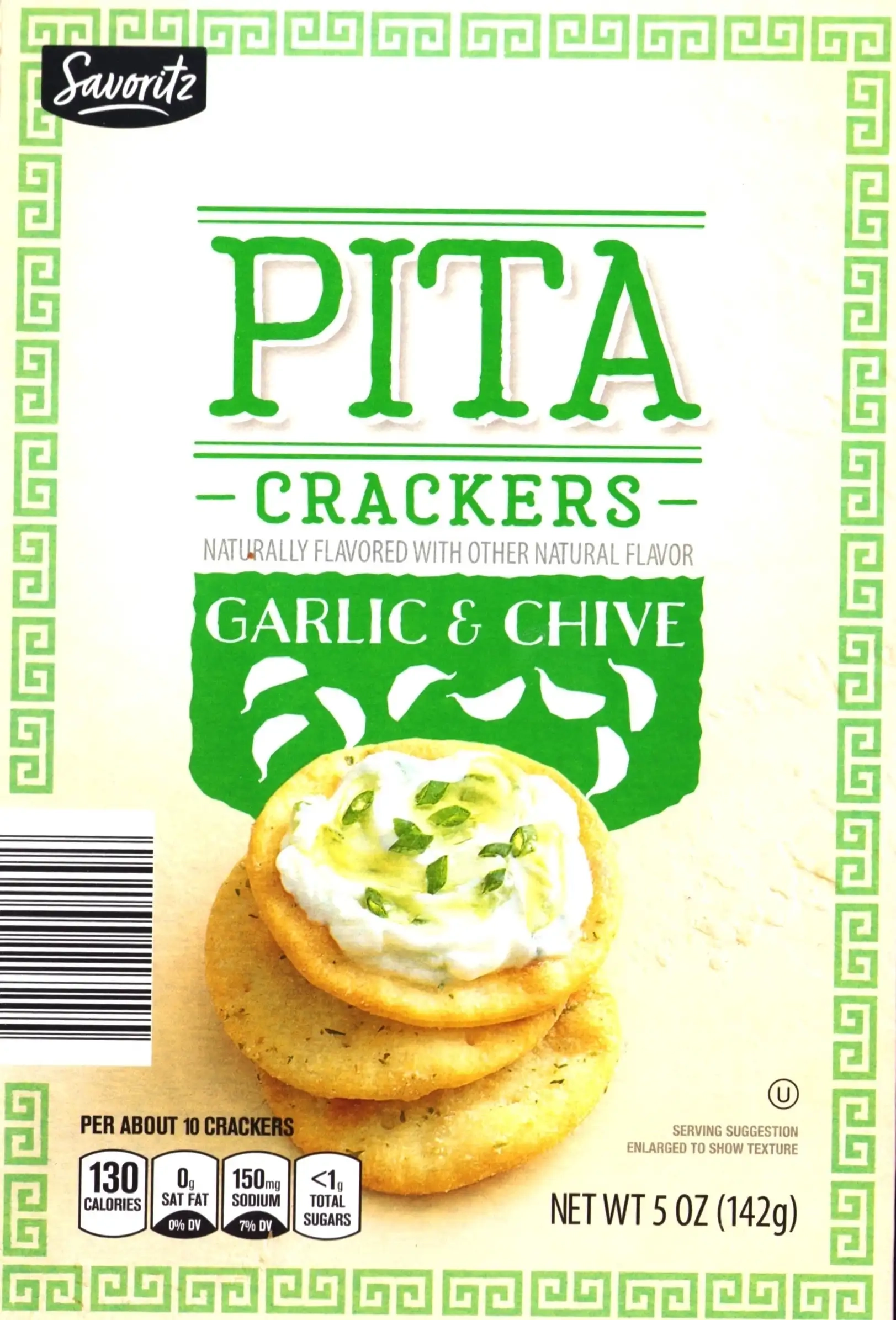 Savoritz Garlic & Chive Pita Crackers