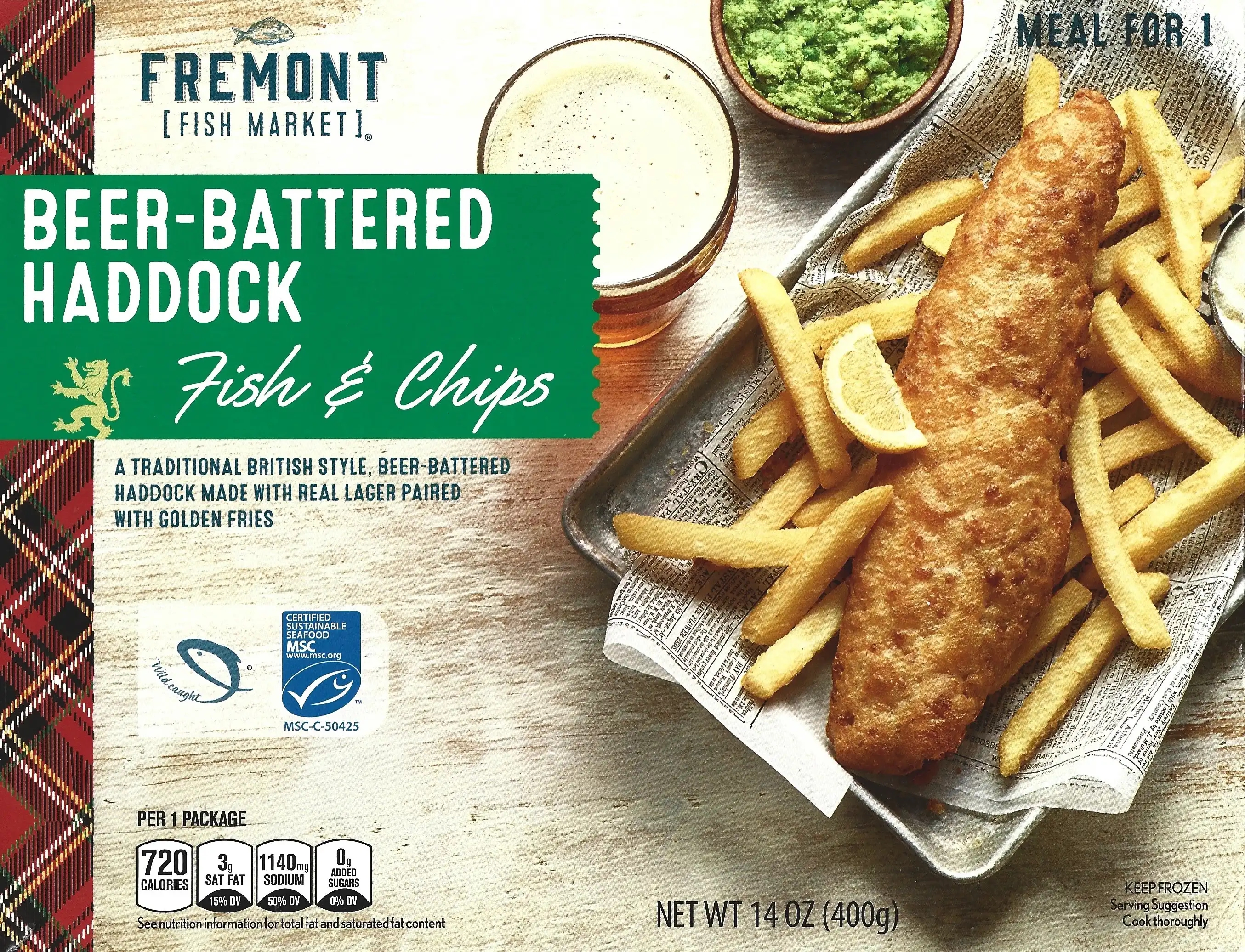 Fremont Fish Market Beer-Battered Haddock Fish & Chips