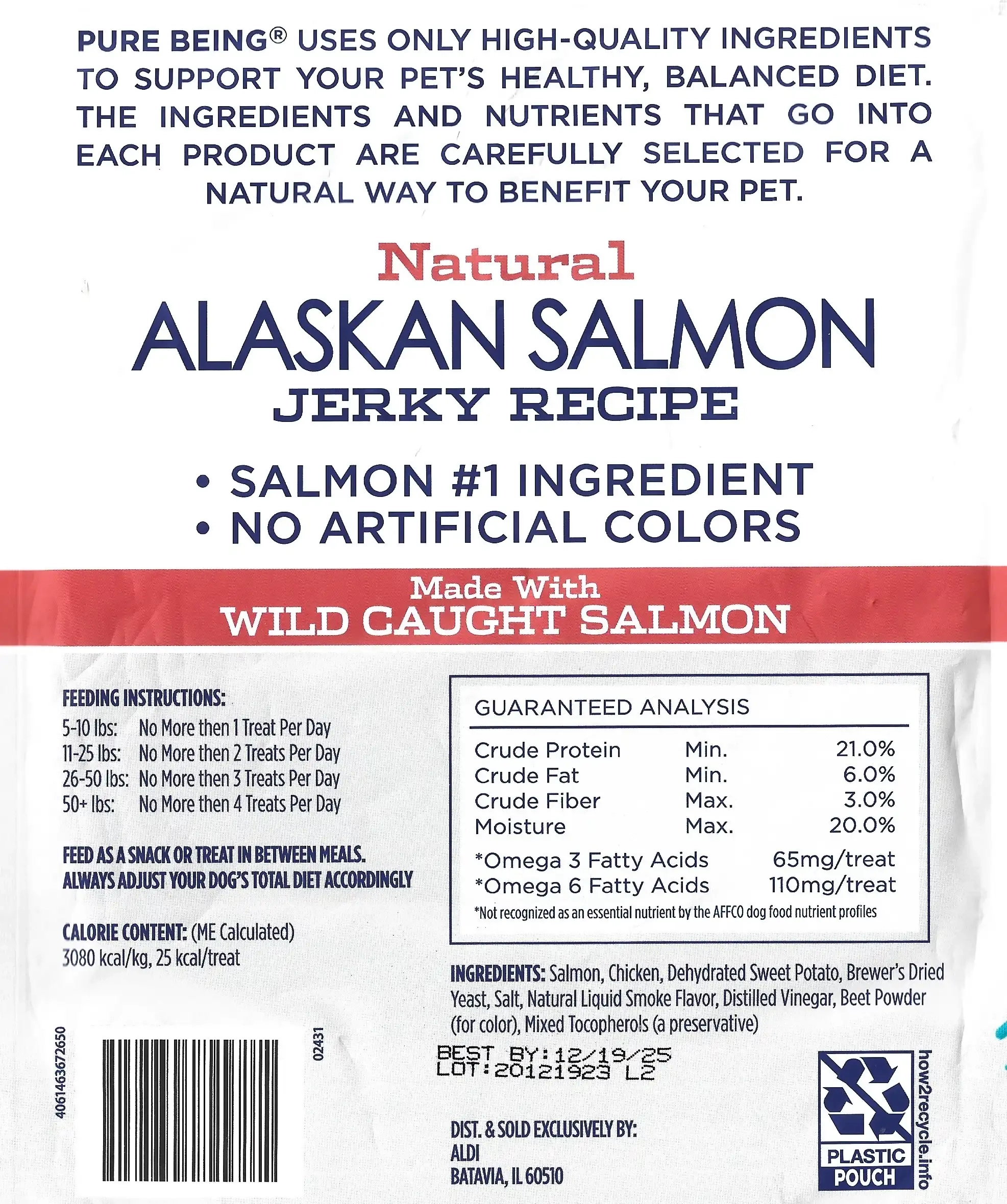 Heart To Tail Pure Being Natural Alaskan Salmon Jerky Recipe Dog Treats Ingredients