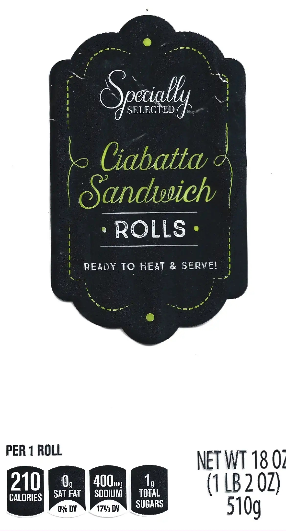 Specially Selected Ciabatta Sandwich Rolls