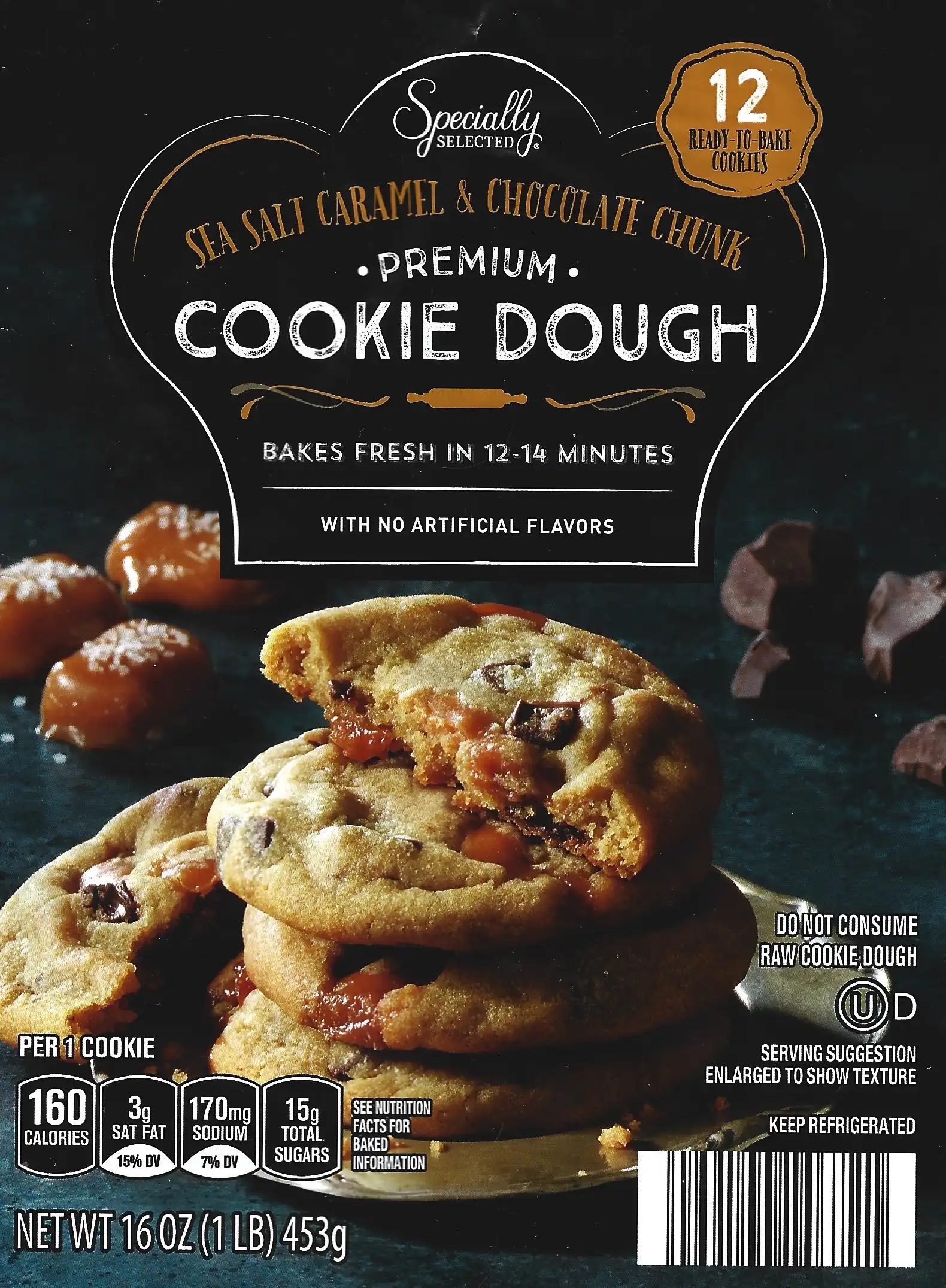 Specially Selected Sea Salt Caramel & Chocolate Chung Premium Cookie Dough