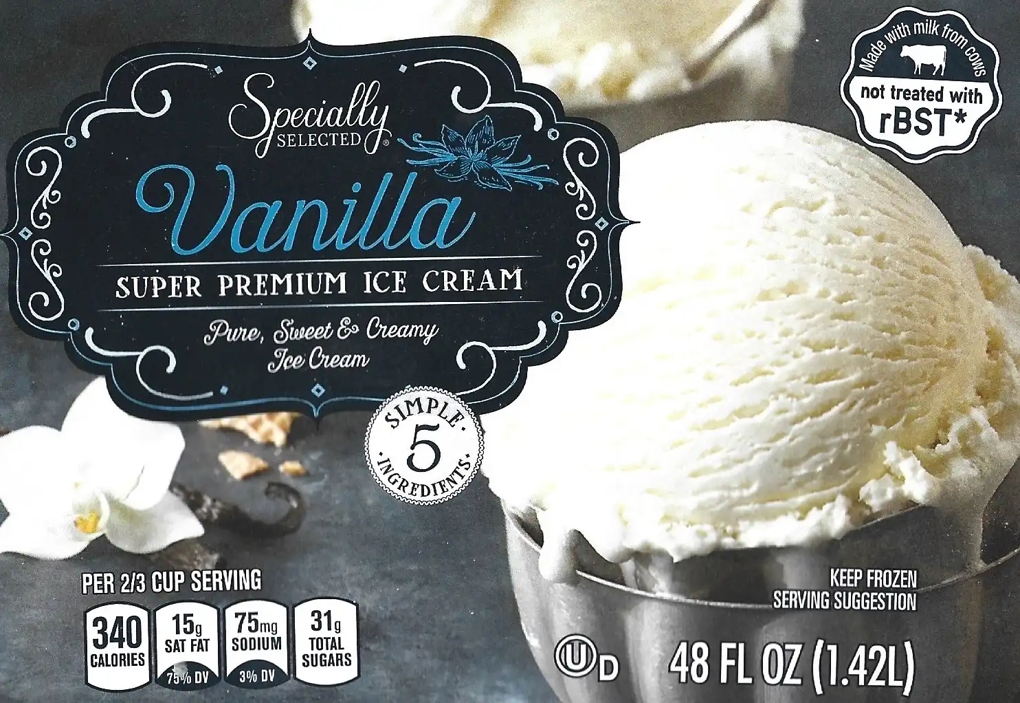 Specially Selected Vanilla Super Premium Ice Cream