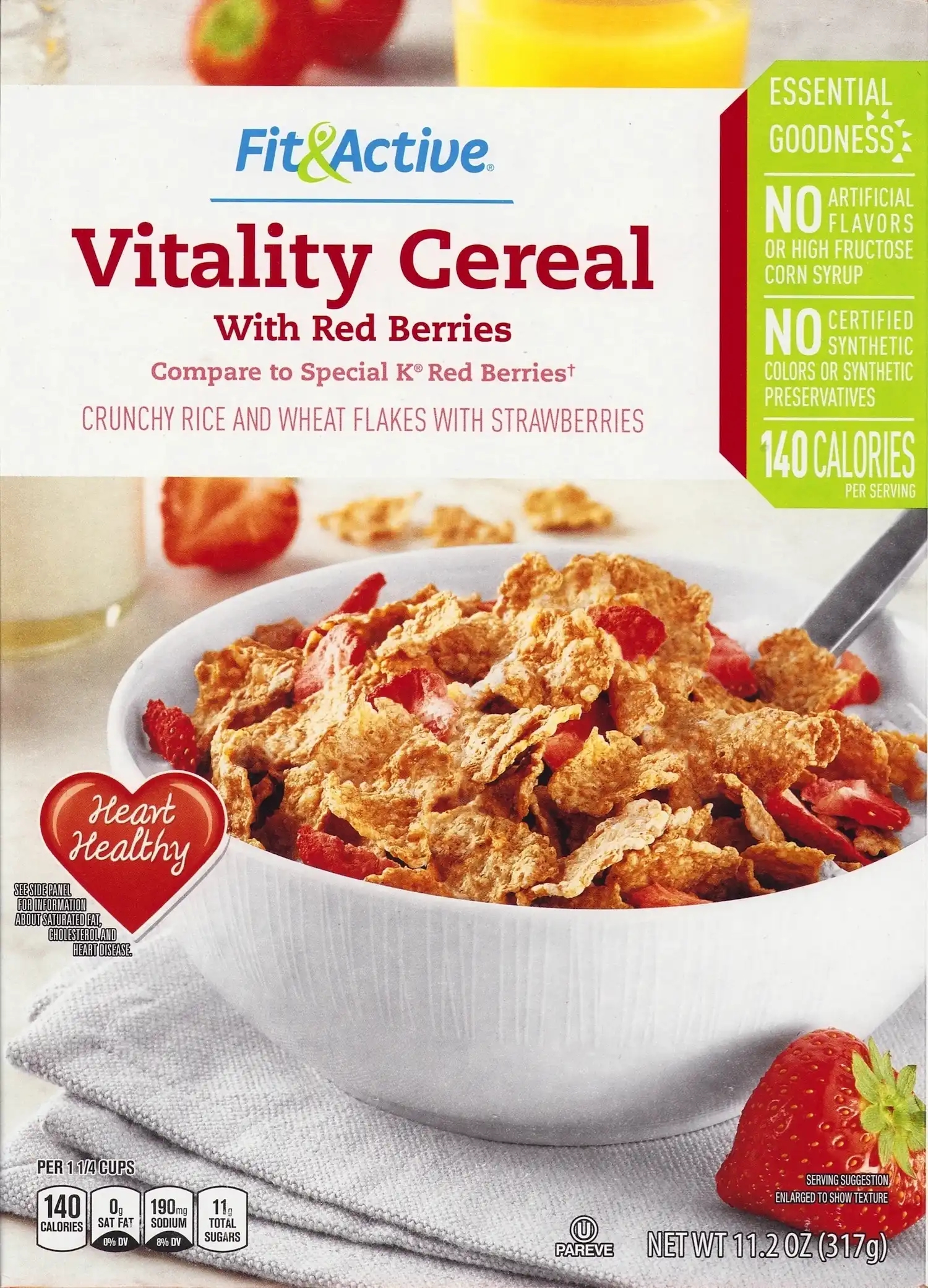 Fit & Active Vitality Cereal With Red Berries Cover