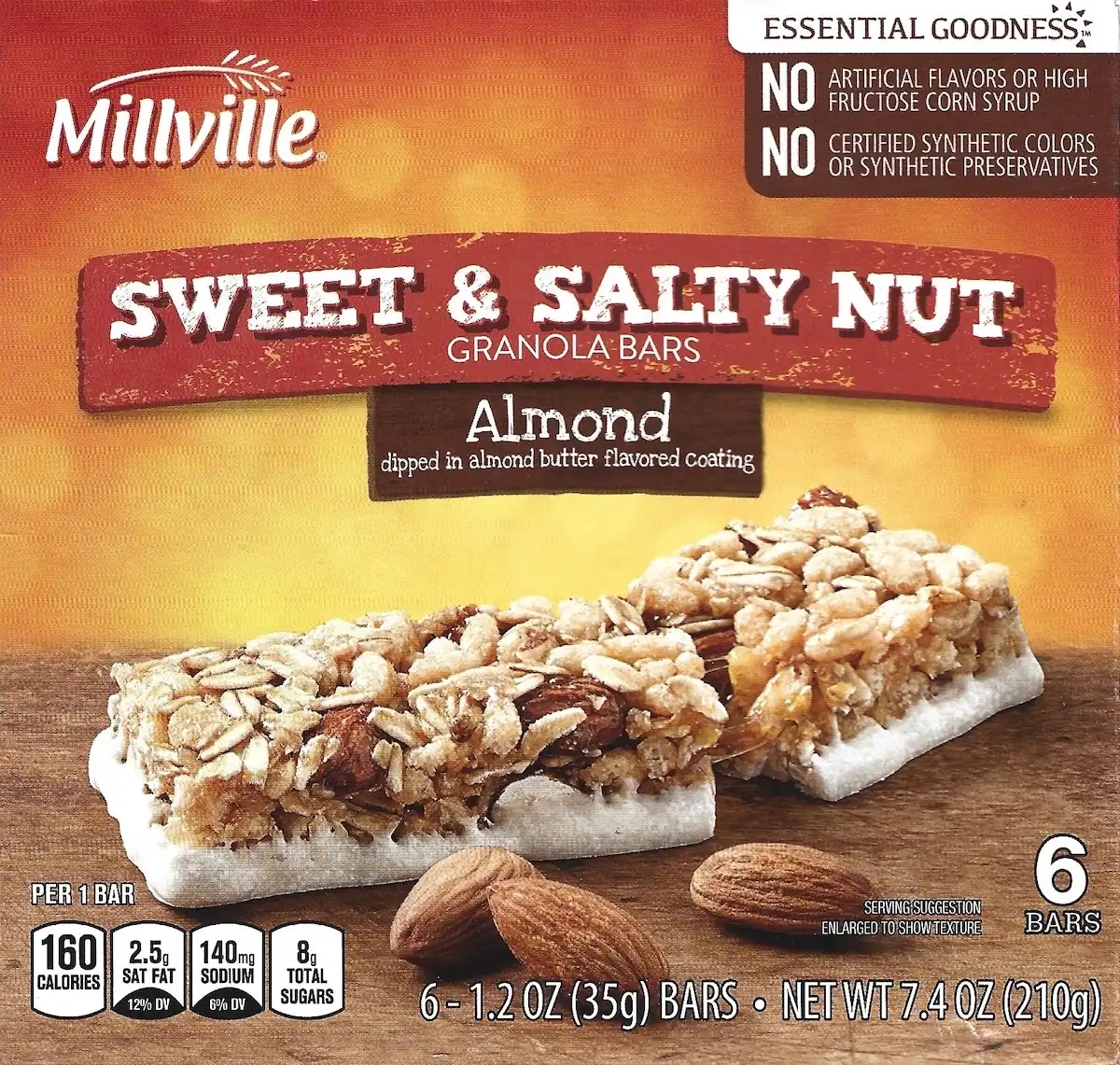 Millville Sweet & Salty Nut Almond Granola Bars