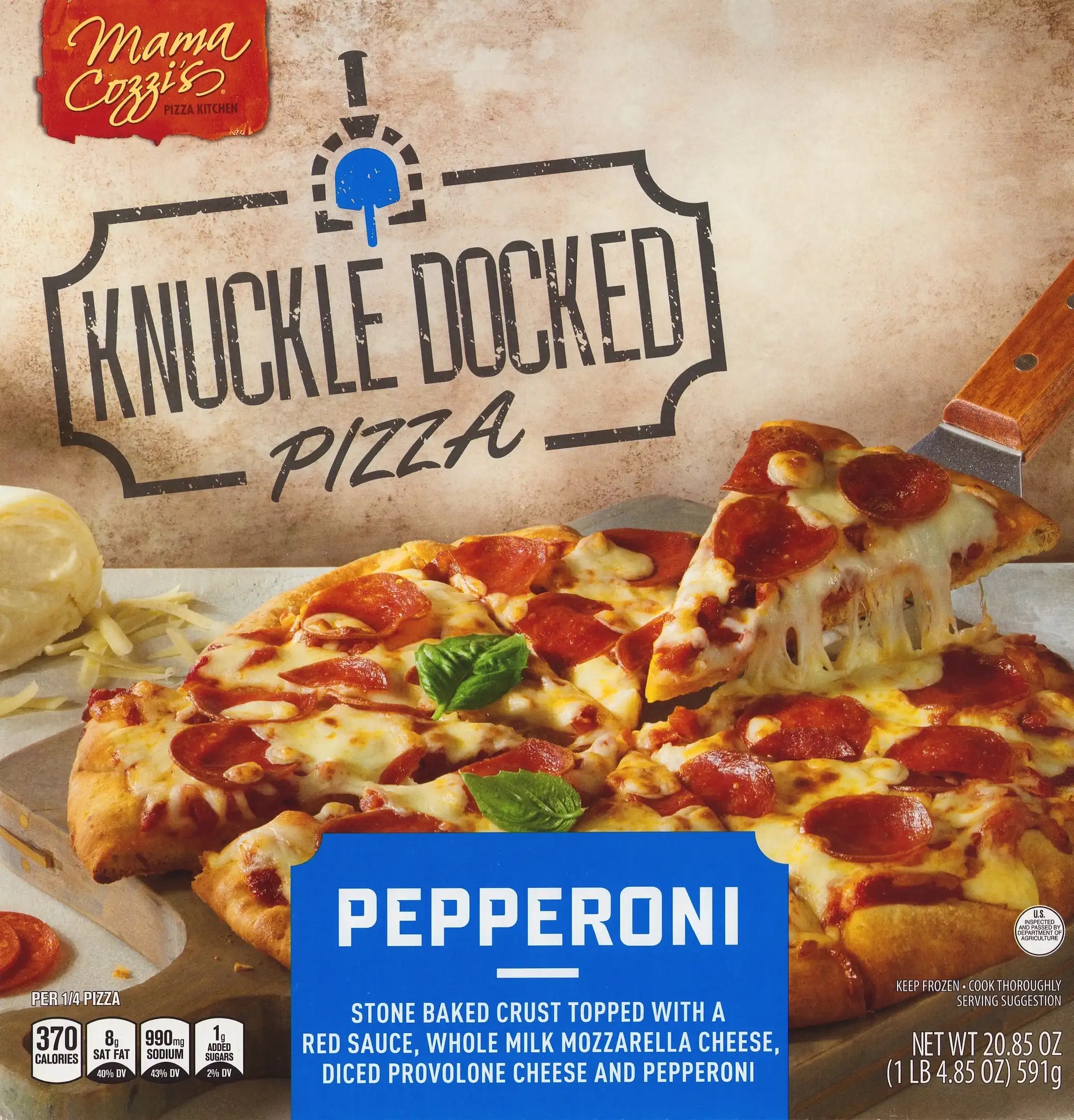 Mama Cozzi's Knuckle Docked Pepperoni Pizza