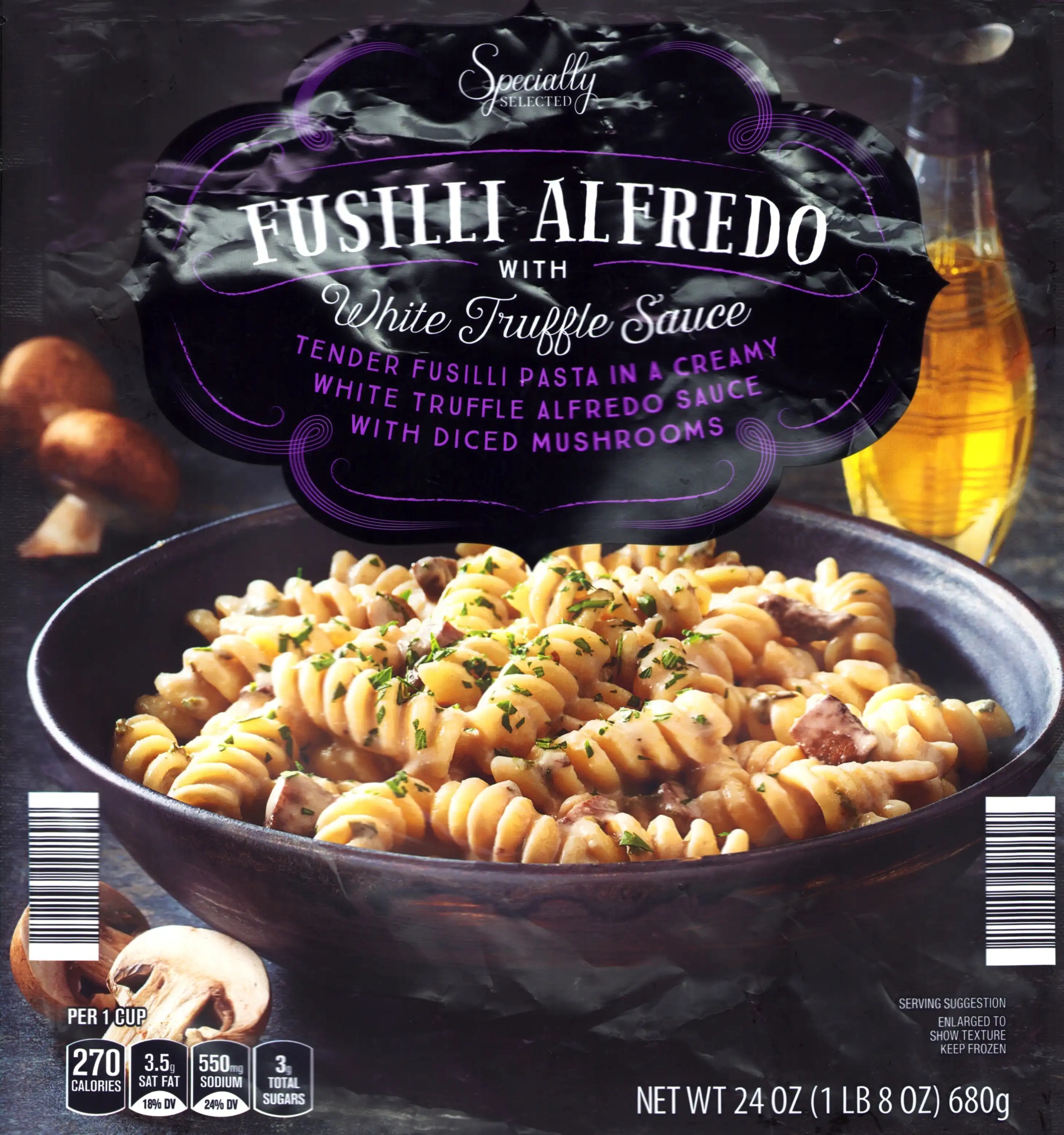 Specially Selected Fusilli Alfredo With White Truffle Sauce