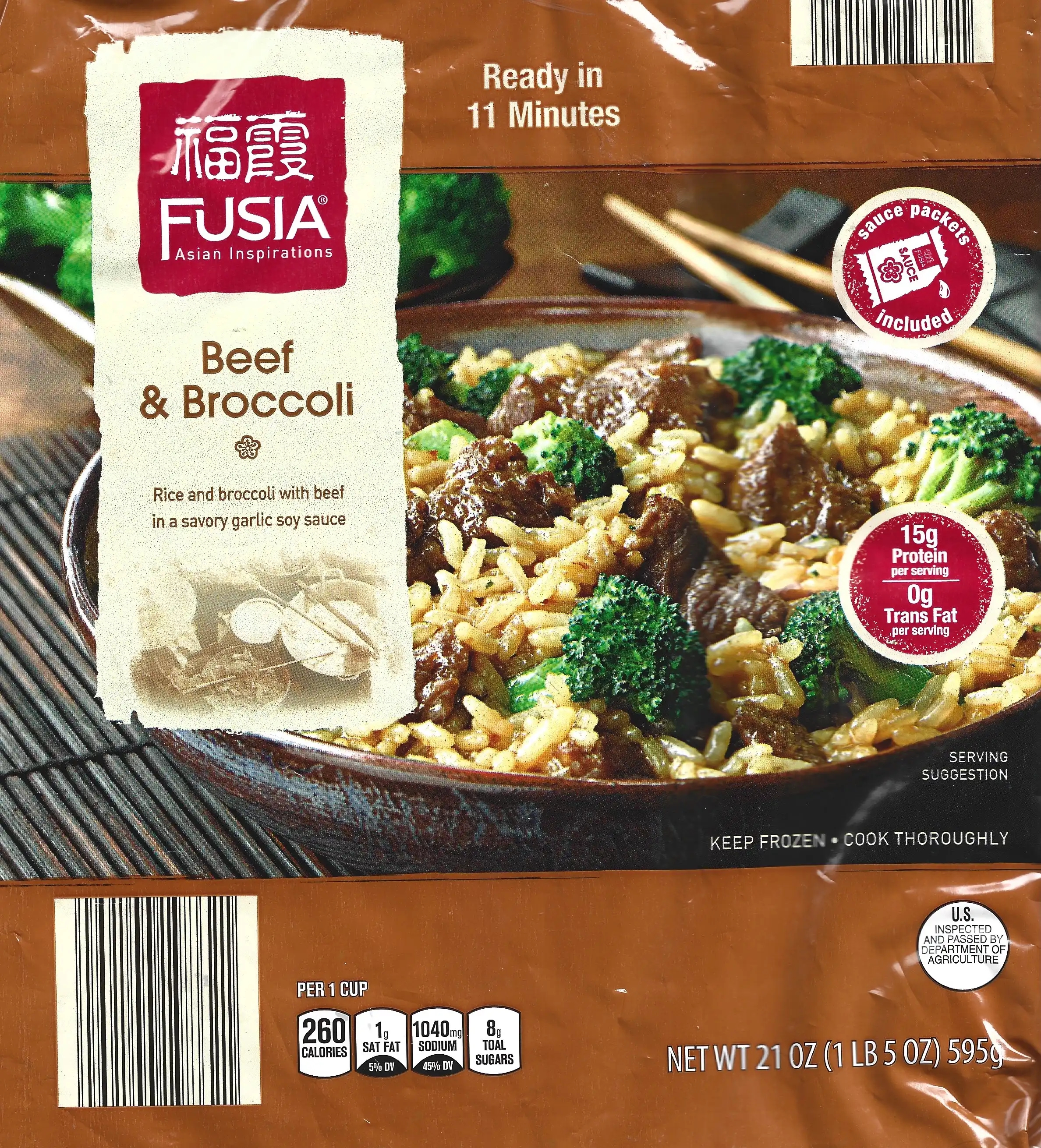 Fusia Asian Inspirations Beef & Broccoli