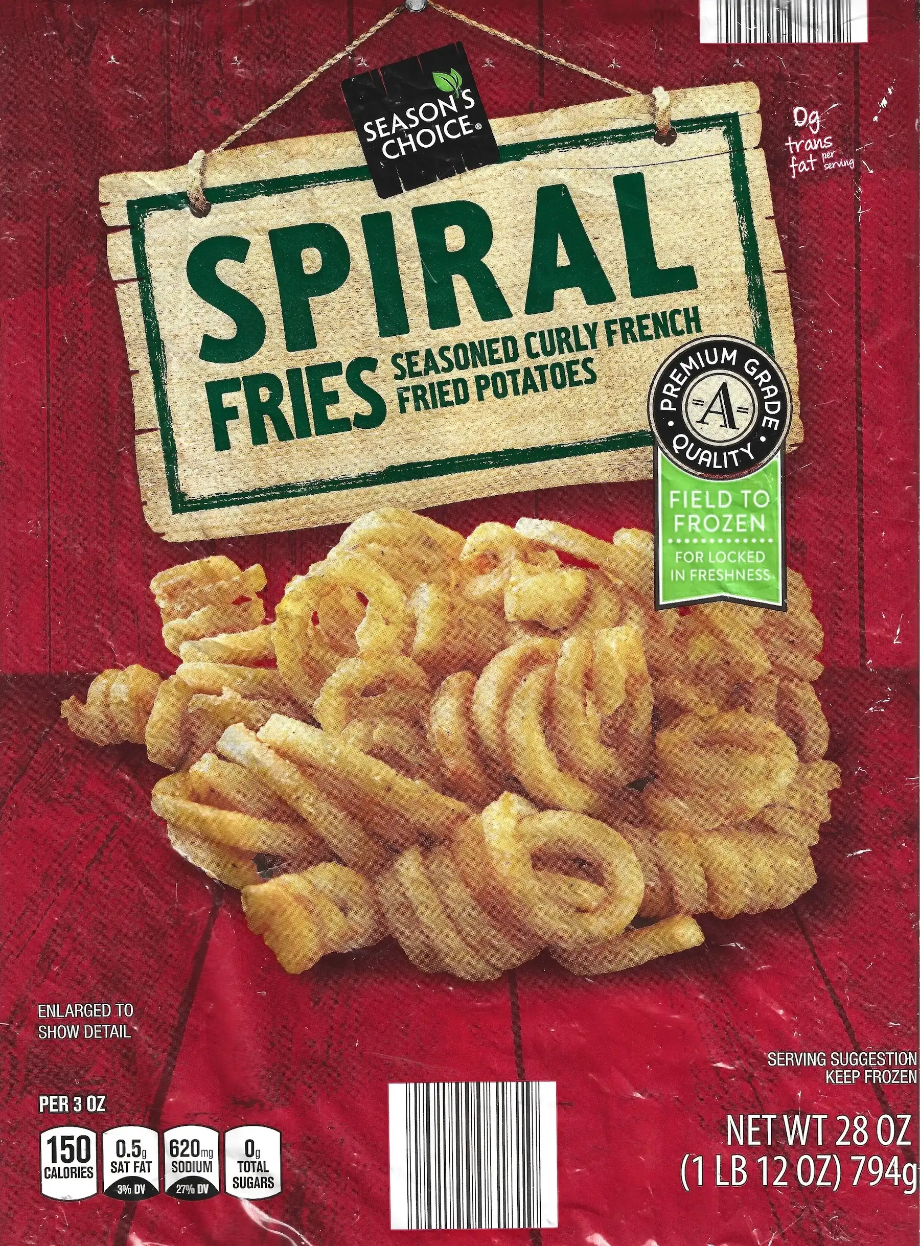 Season's Choice Spiral Fries