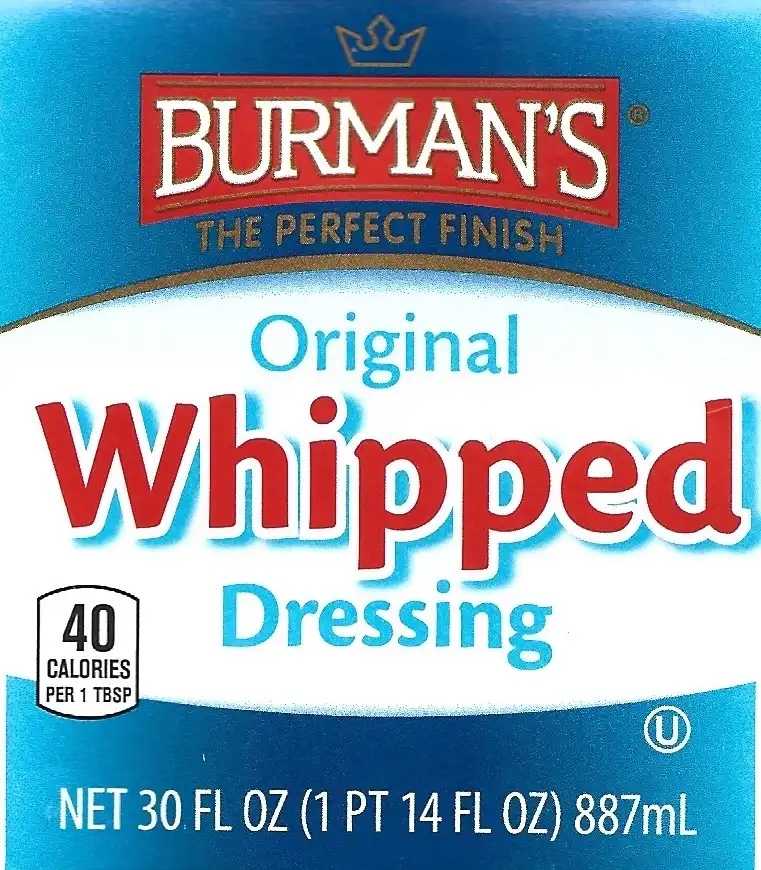 Burman's Original Whipper Dressing Mayonnaise