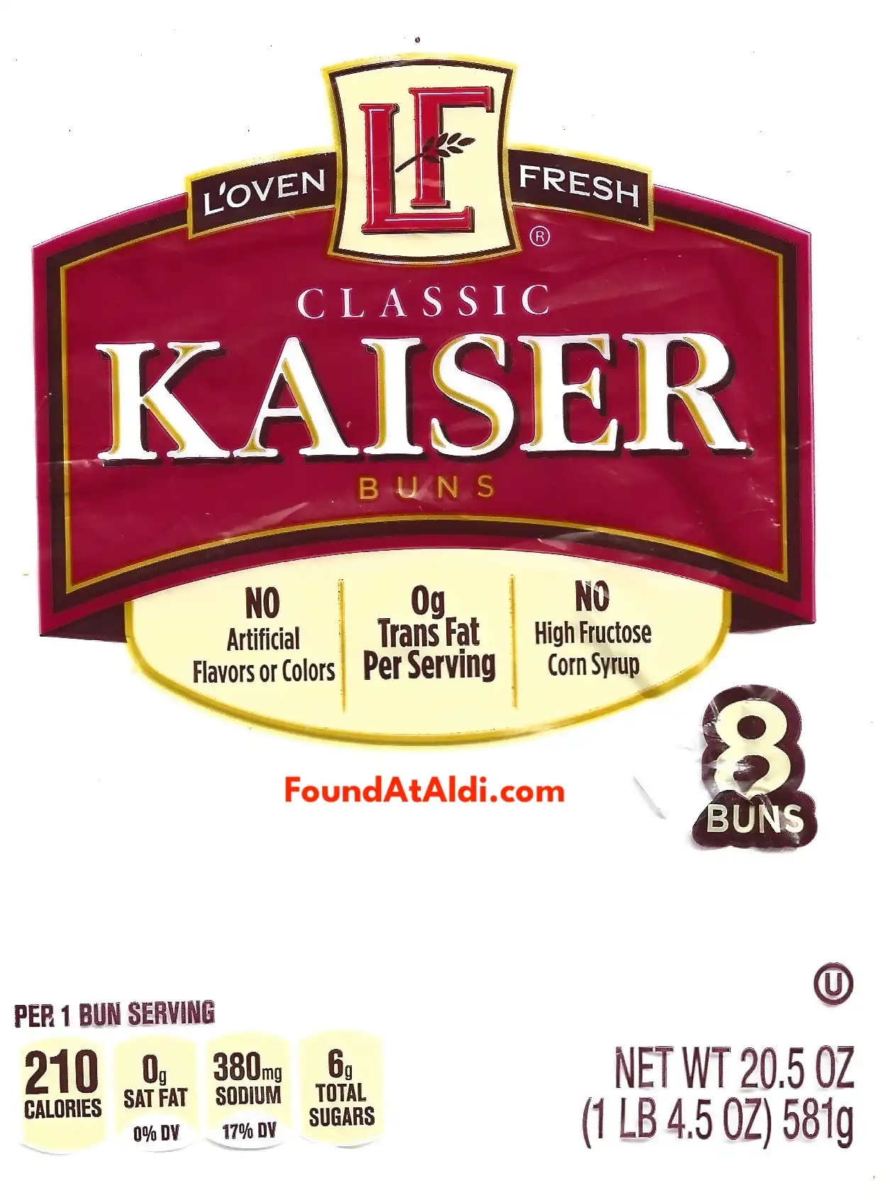 L'oven Classic Kaiser Buns