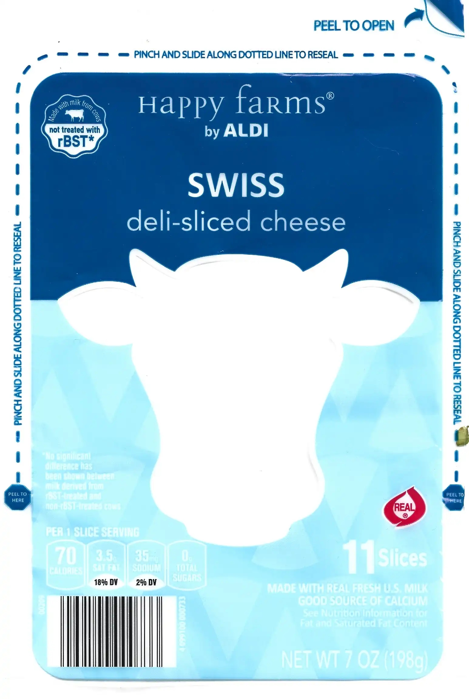 Happy Farms Swiss Deli-Sliced Cheese