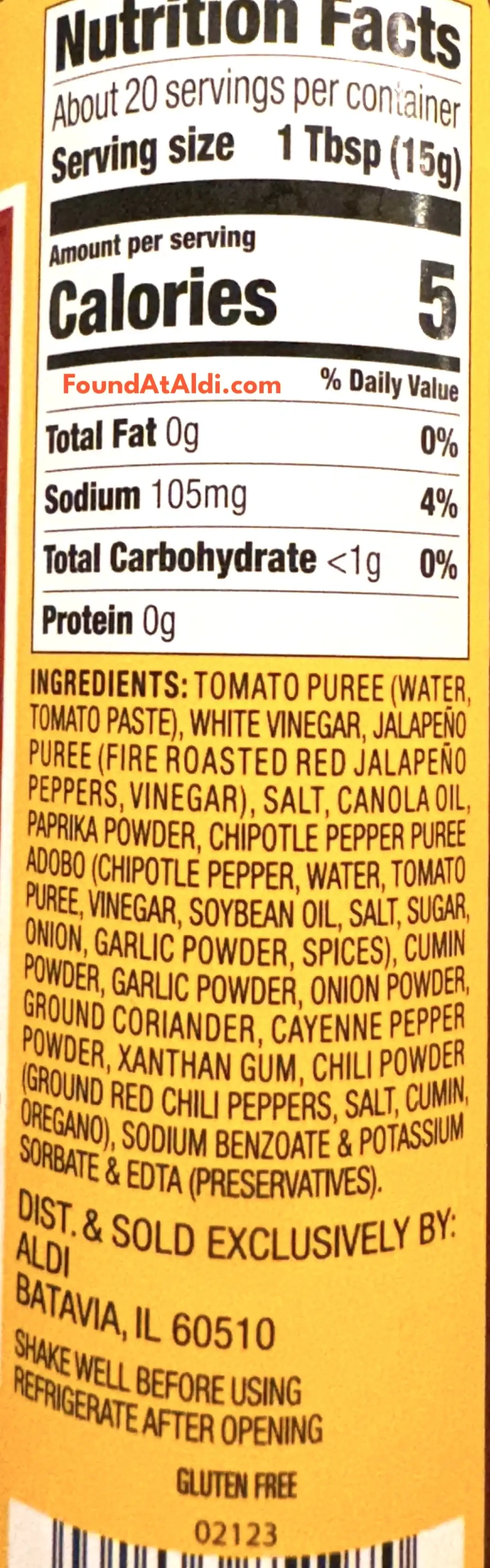 Casa Mamita Roja Street Taco Sauce Ingredients Nutrition Facts