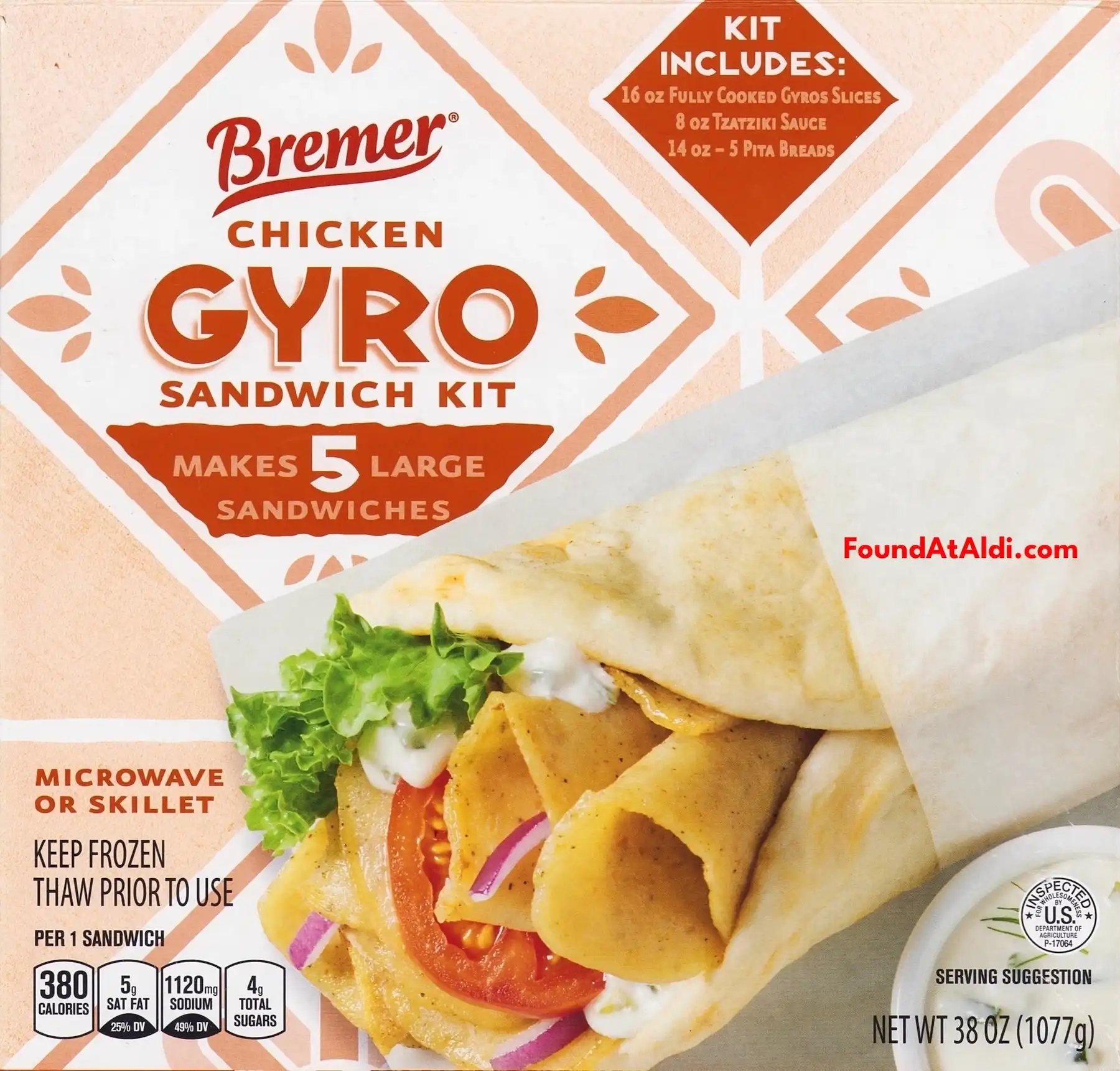 Bremer Chicken Gyro Sandwich Kit