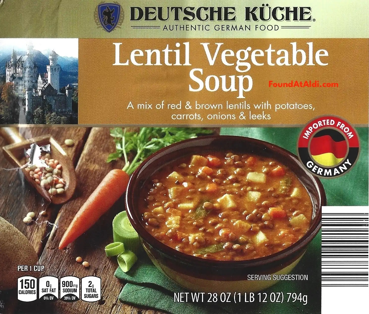 Deutsche Kuche Lentil Vegetable Soup