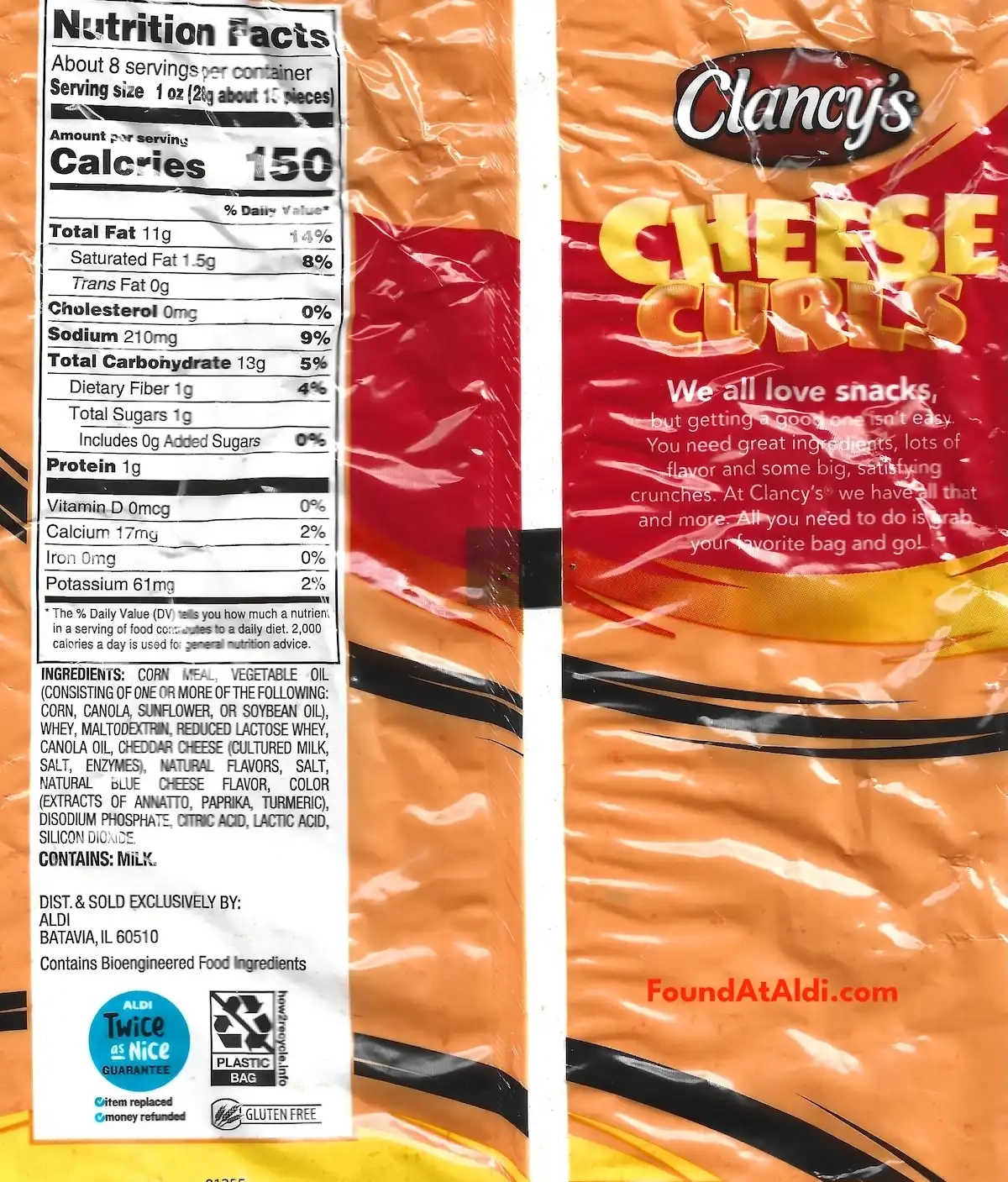 Utz Cheese Curls Ingredients