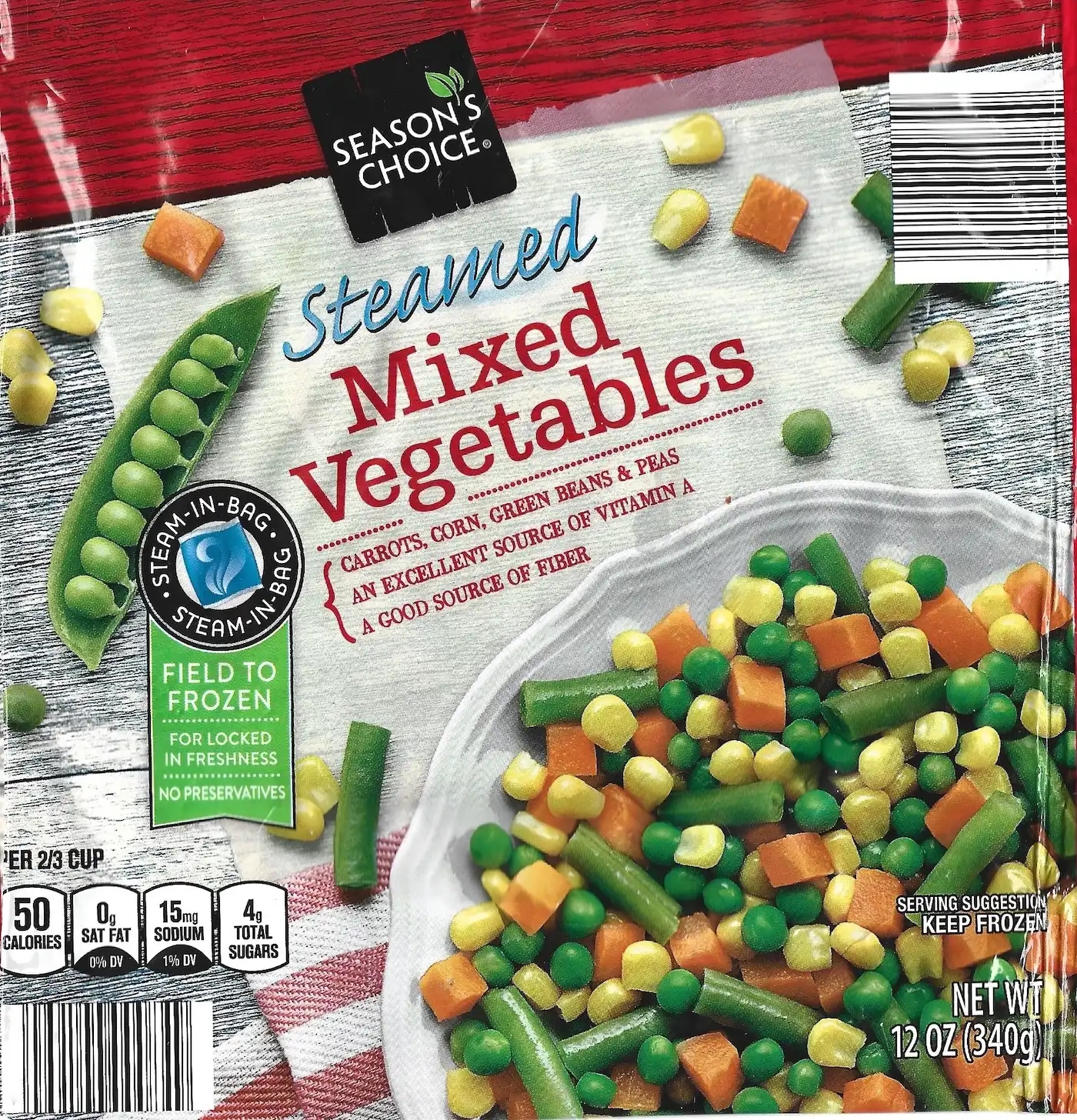 Season's Choice Steamed Mixed Vegetables