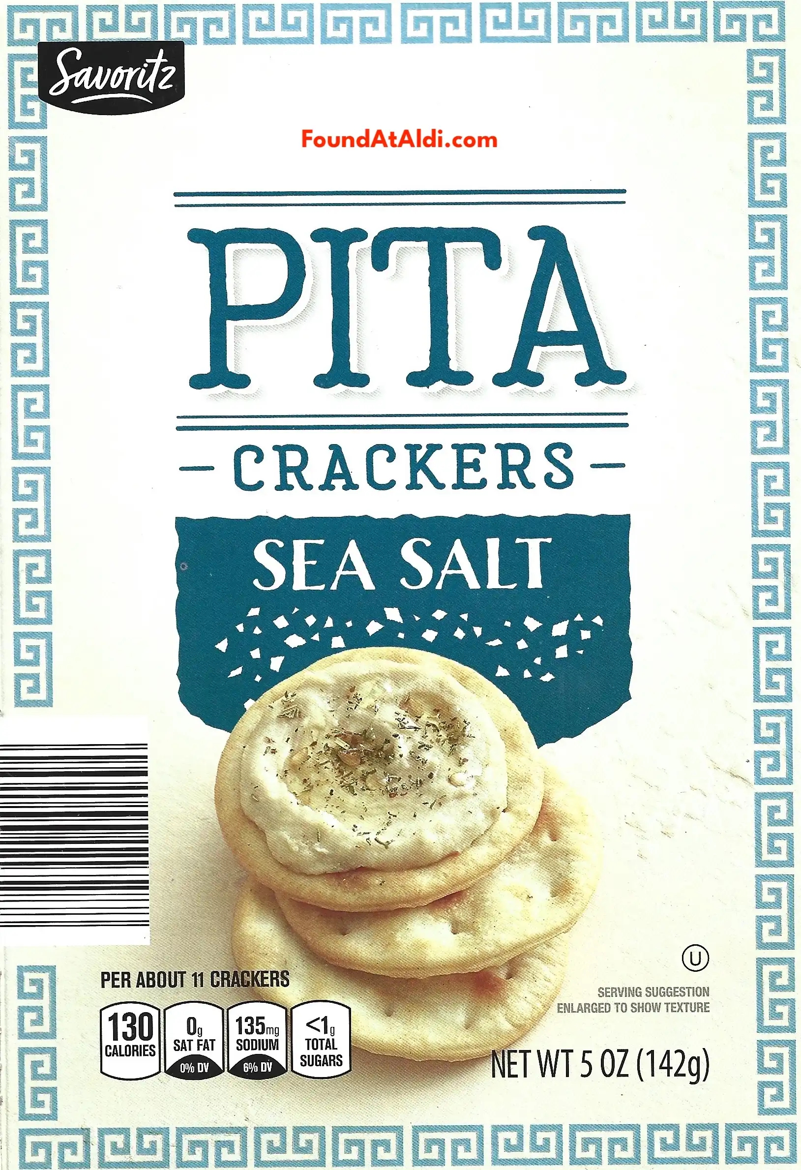 Savoritz Sea Salt Pita Crackers