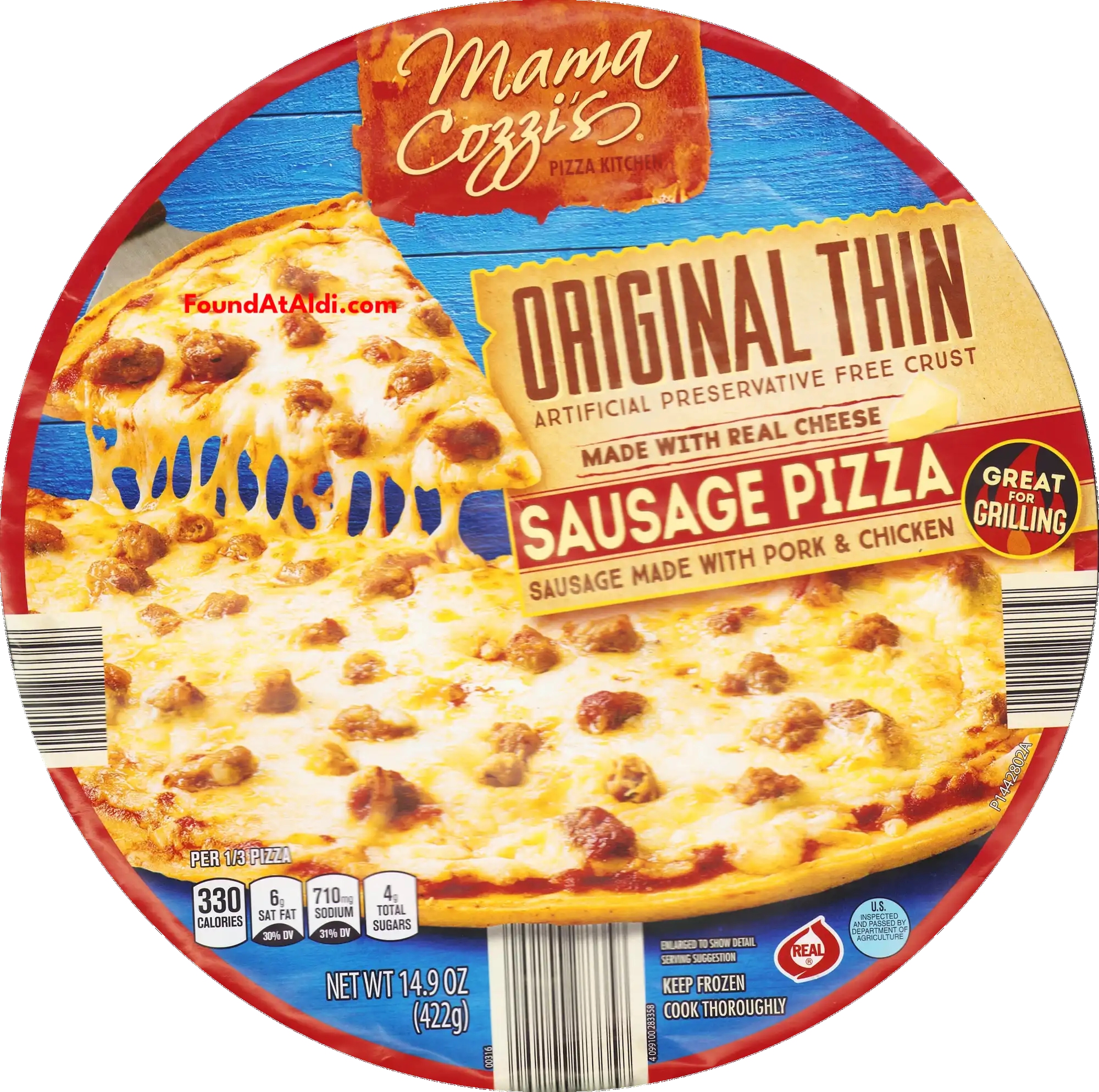 Mama Cozzi's Original Thin Sausage Pizza