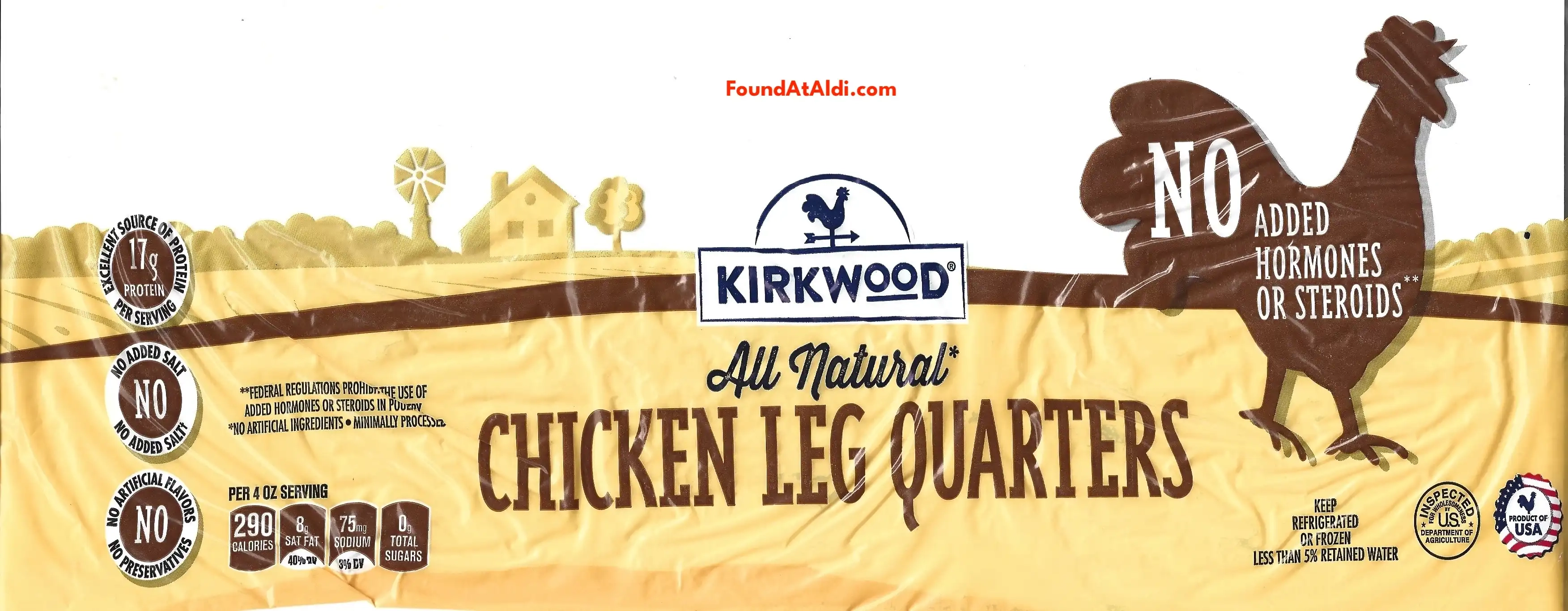 Kirkwood All Natural Chicken Leg Quarters