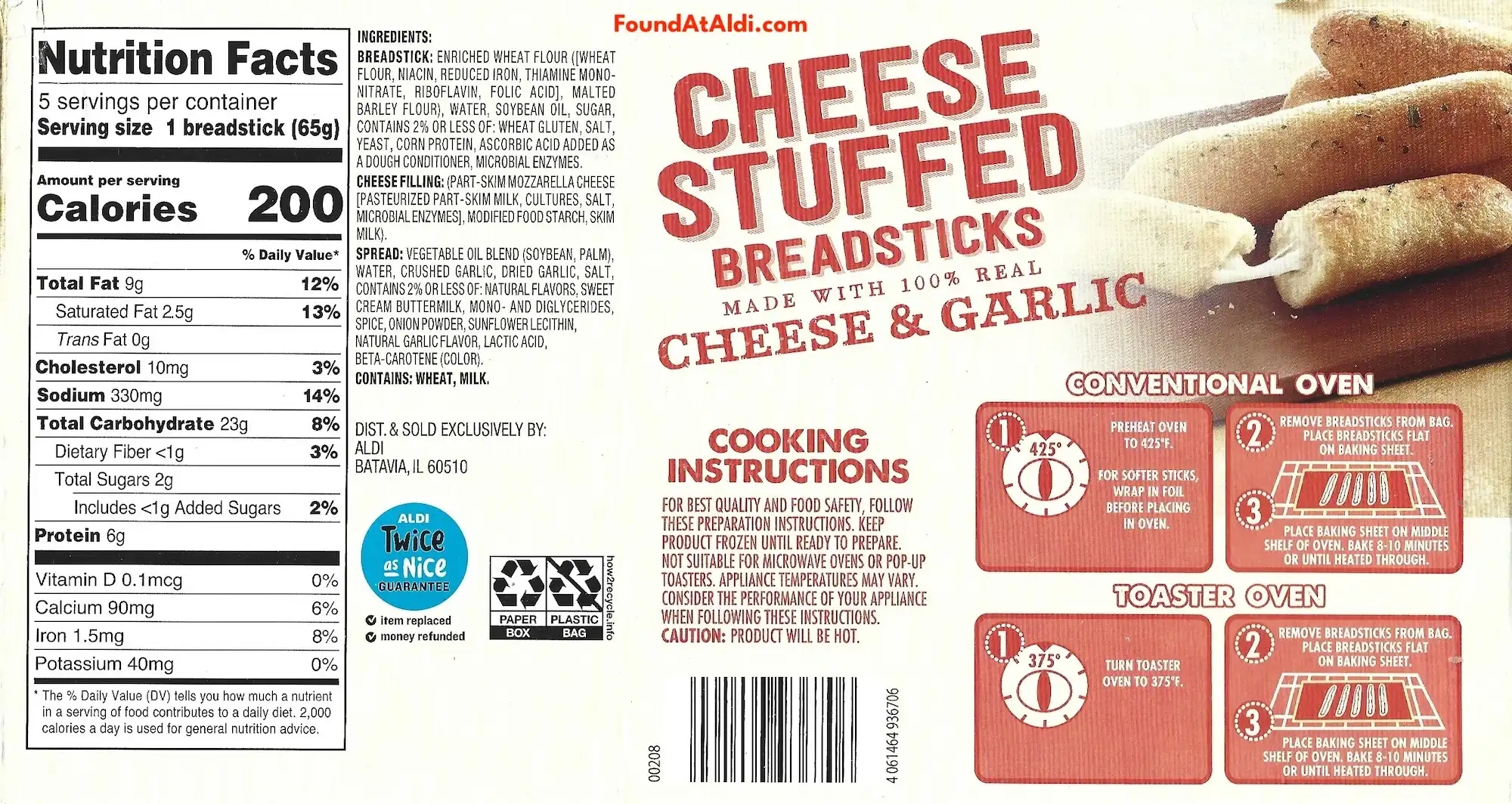 Mama Cozzi's Pizza Kitchen Cheese Stuffed Breadsticks Ingredients Nutrition Facts Cooking Directions