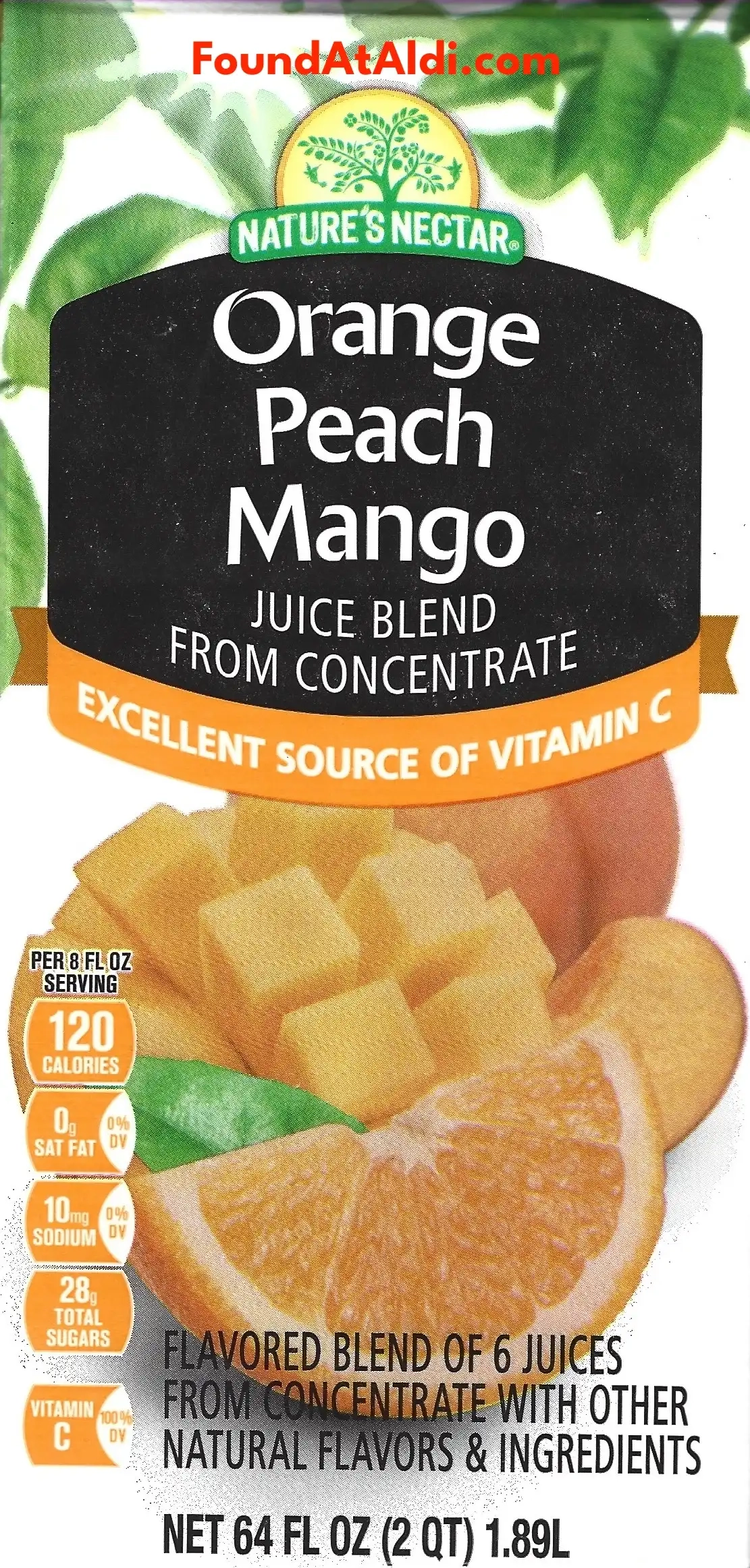 Nature's Nectar Orange Peach Mango Juice