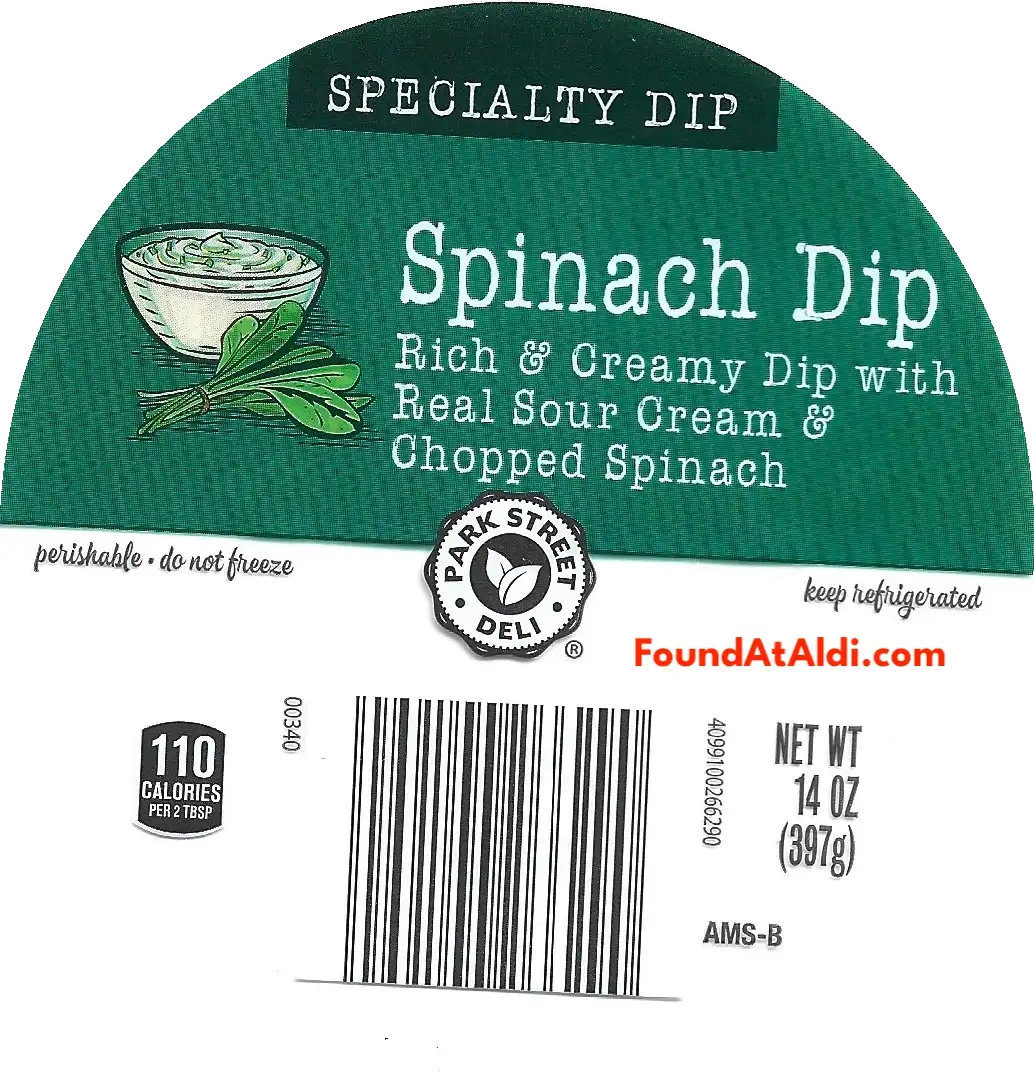 Park Street Deli Spinach Dip