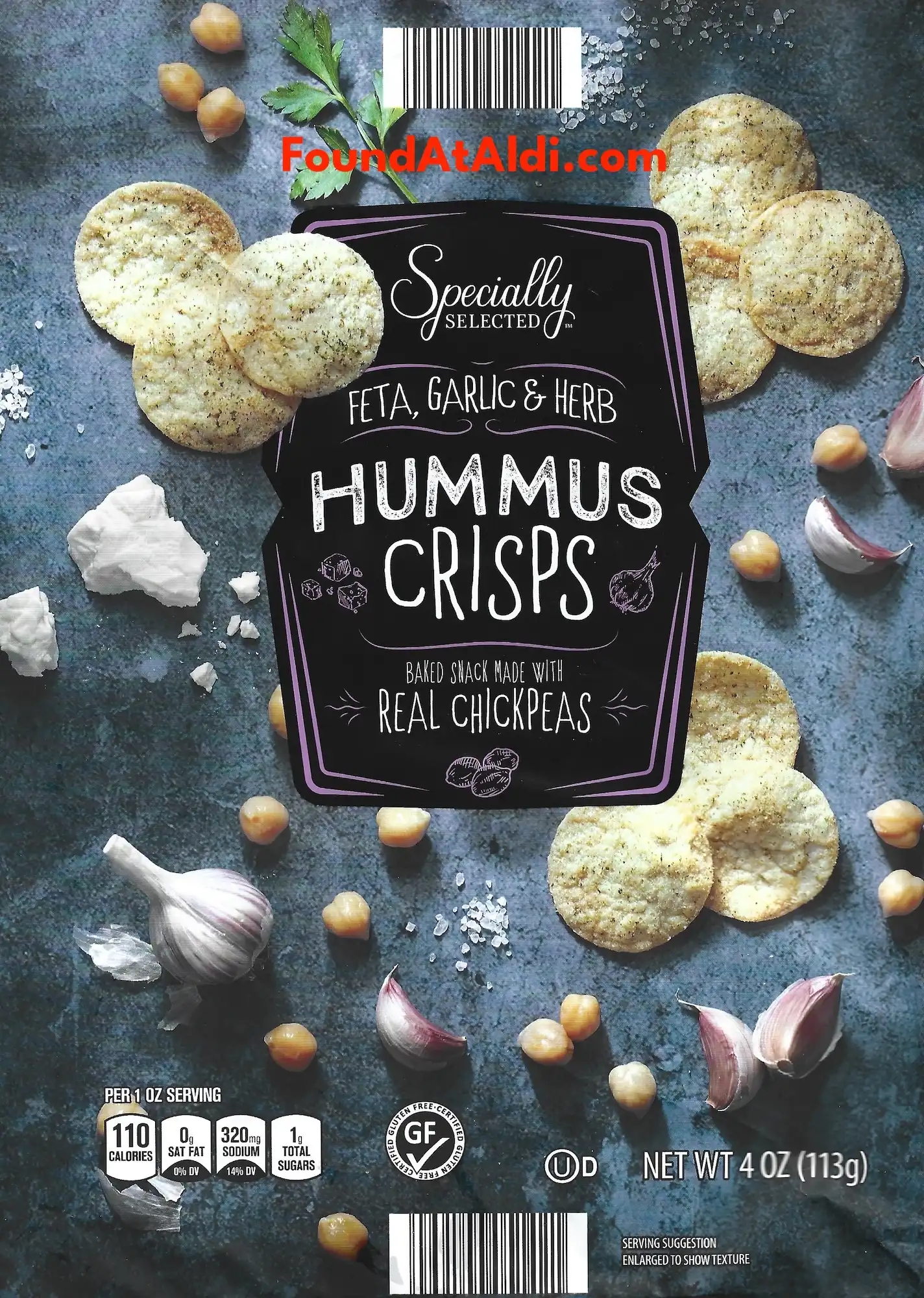 Specially Selected Feta Garlic Herb Hummus Crisps