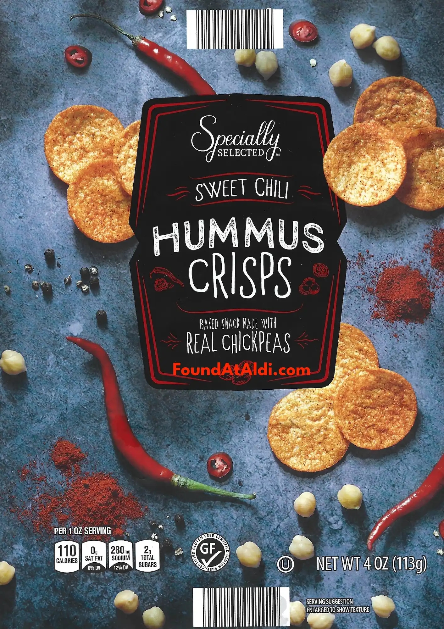 Specially Selected Sweet Chili Hummus Crisps