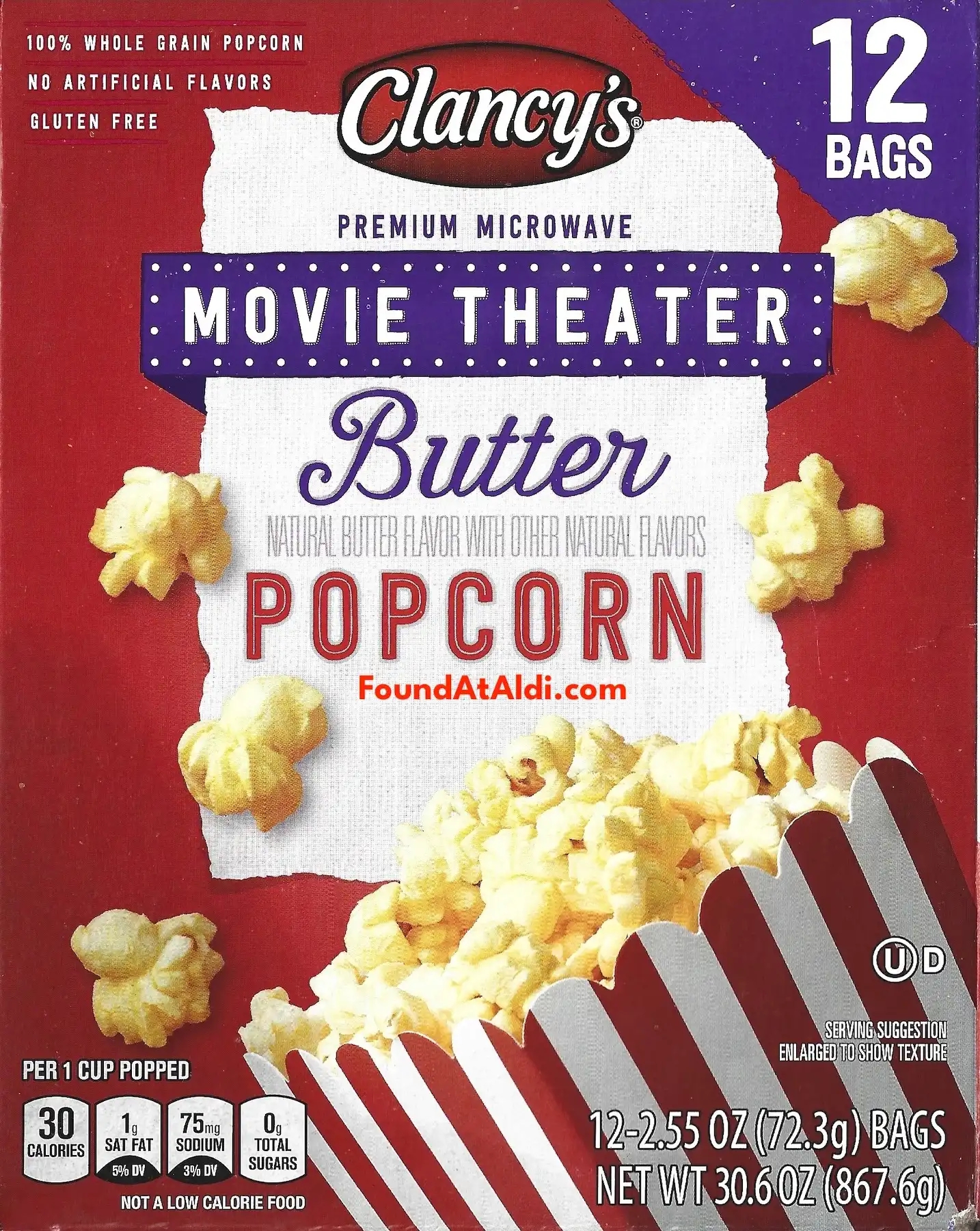  Clancy's Movie Theatre Butter Popcorn