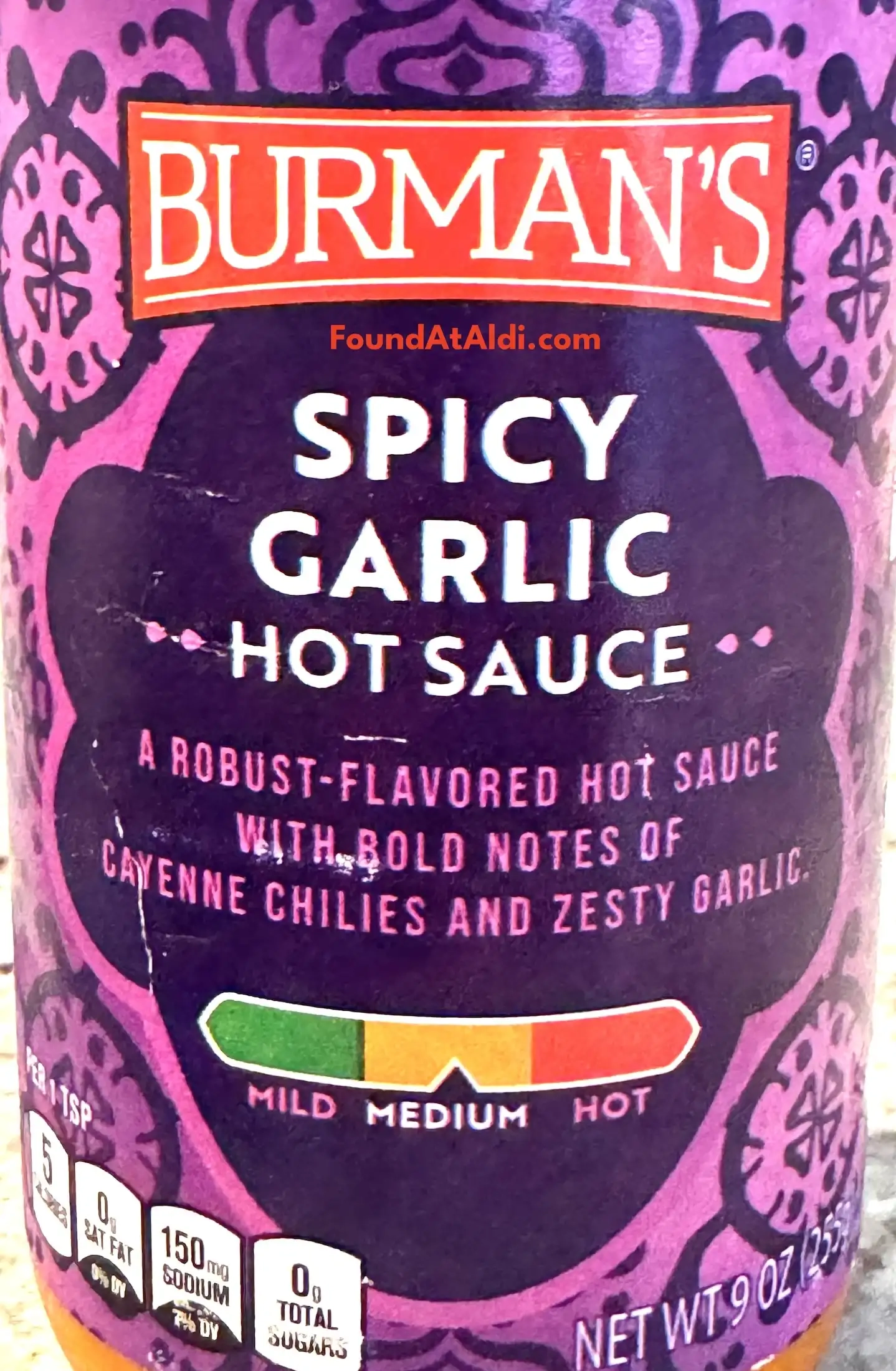 Burman's Spicy Garlic Hot Sauce