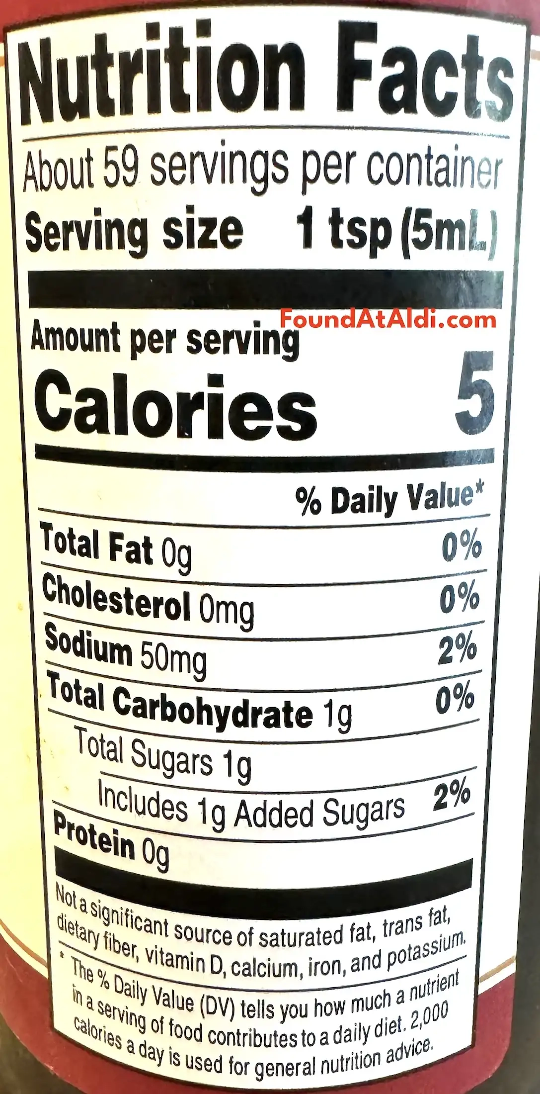 Burman's Worcestershire Sauce Nutrition Facts