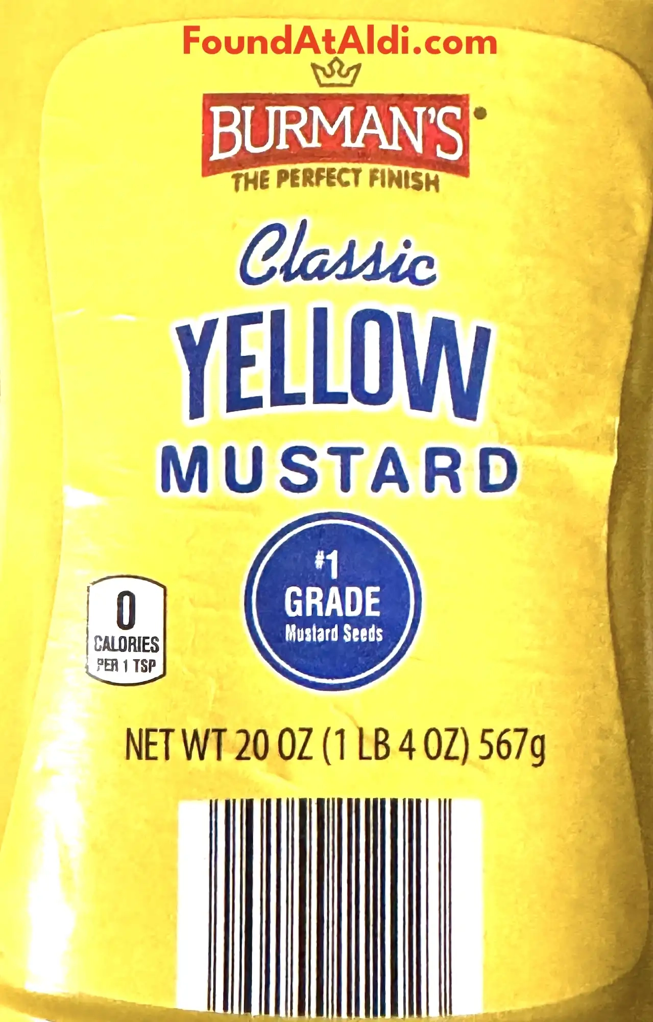 Burman's Classic Yellow Mustard