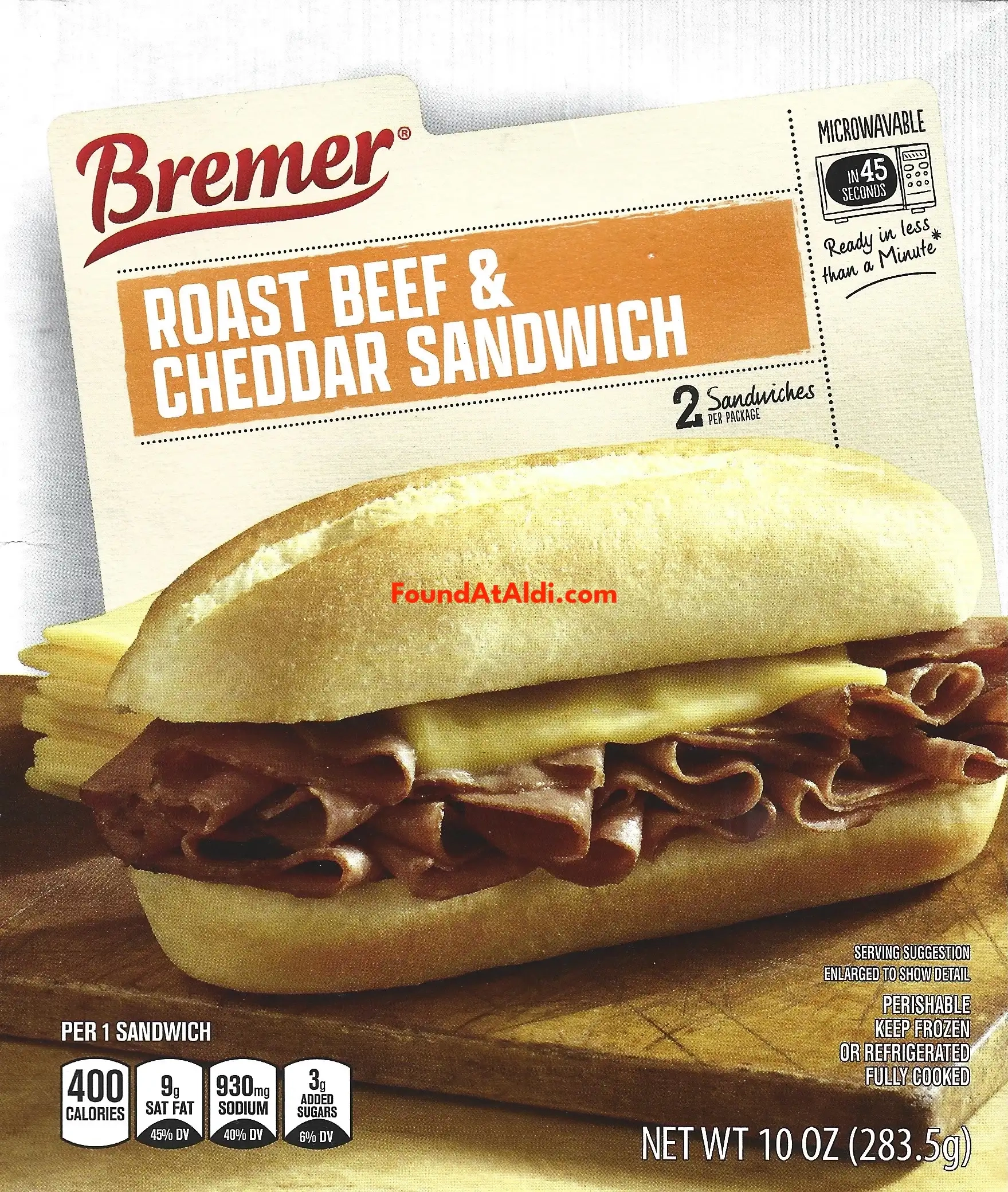 Bremer Roast Beef & Cheddar Sandwich
