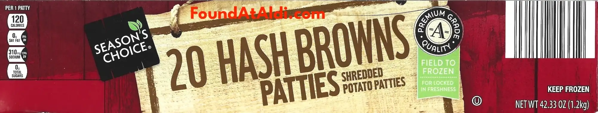 Season's Choice 20 Hash Brown Patties