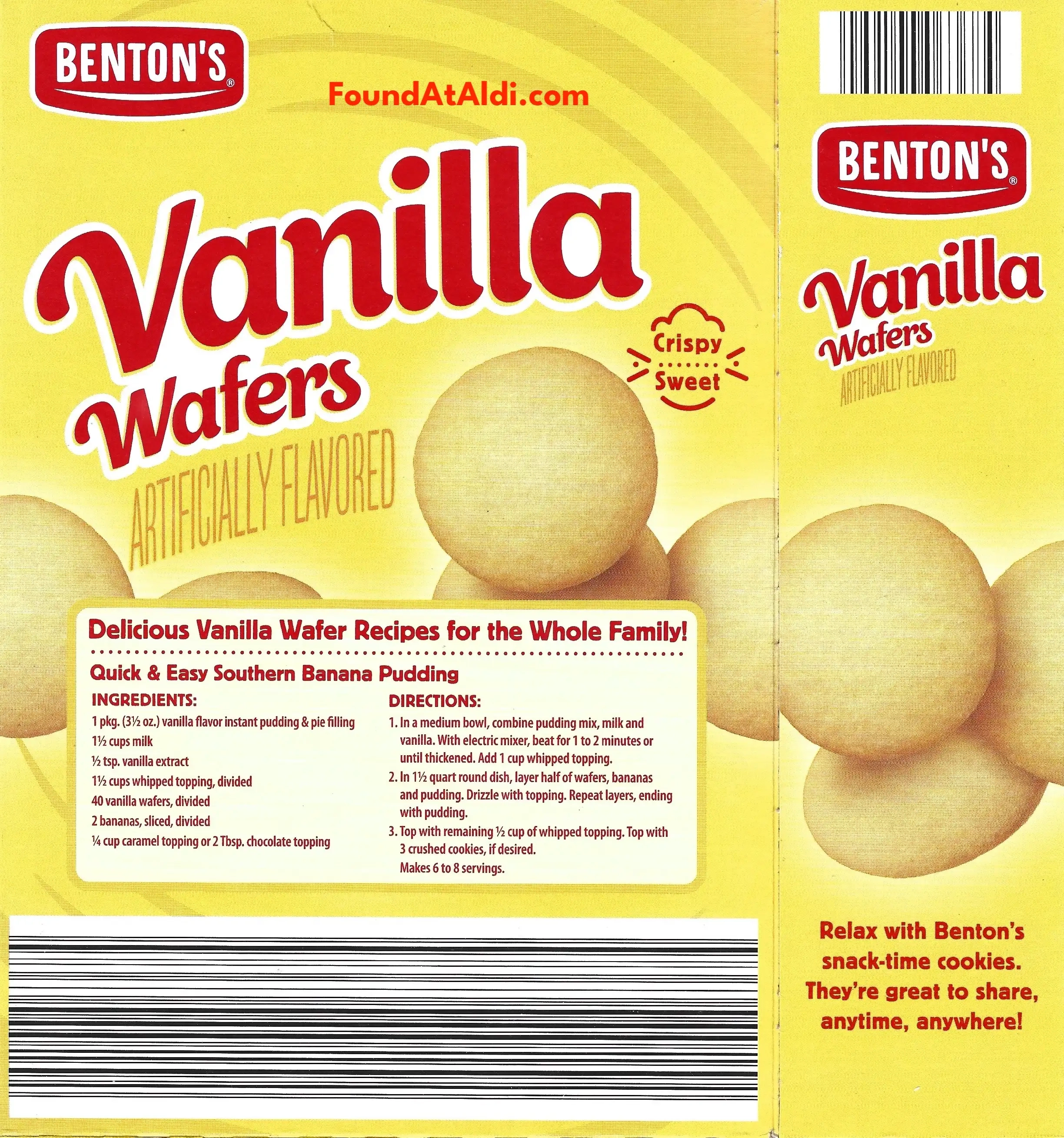 Benton's Vanilla Wafers