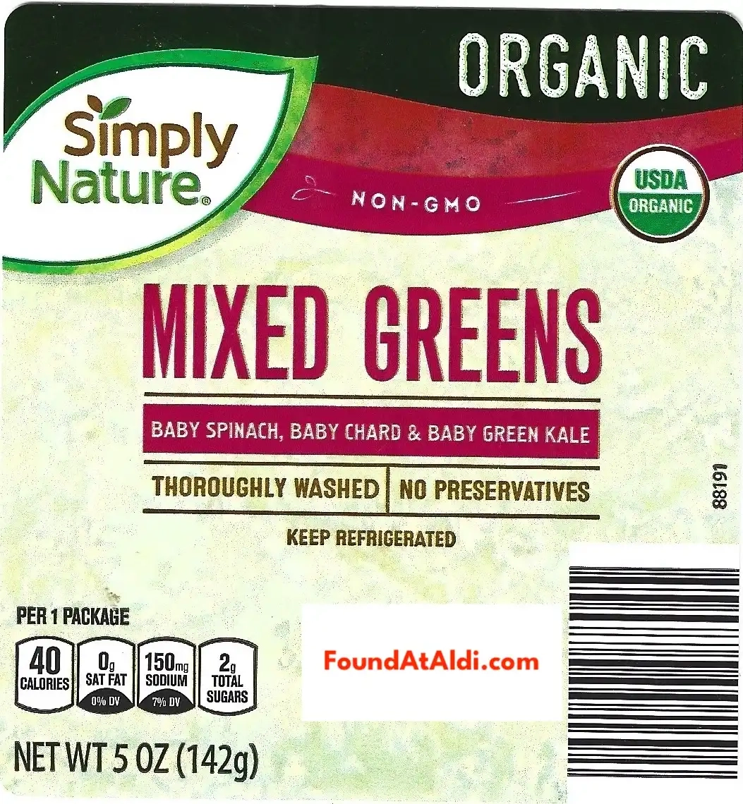 Simply Nature Organic Mixed Greens