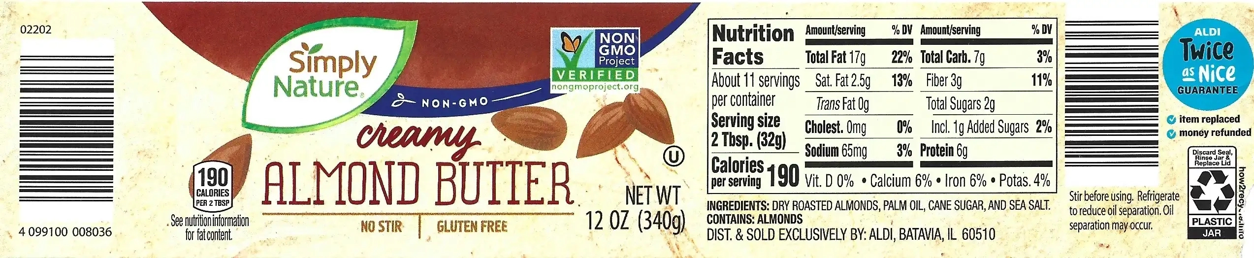 Simply Nature Almond Butter