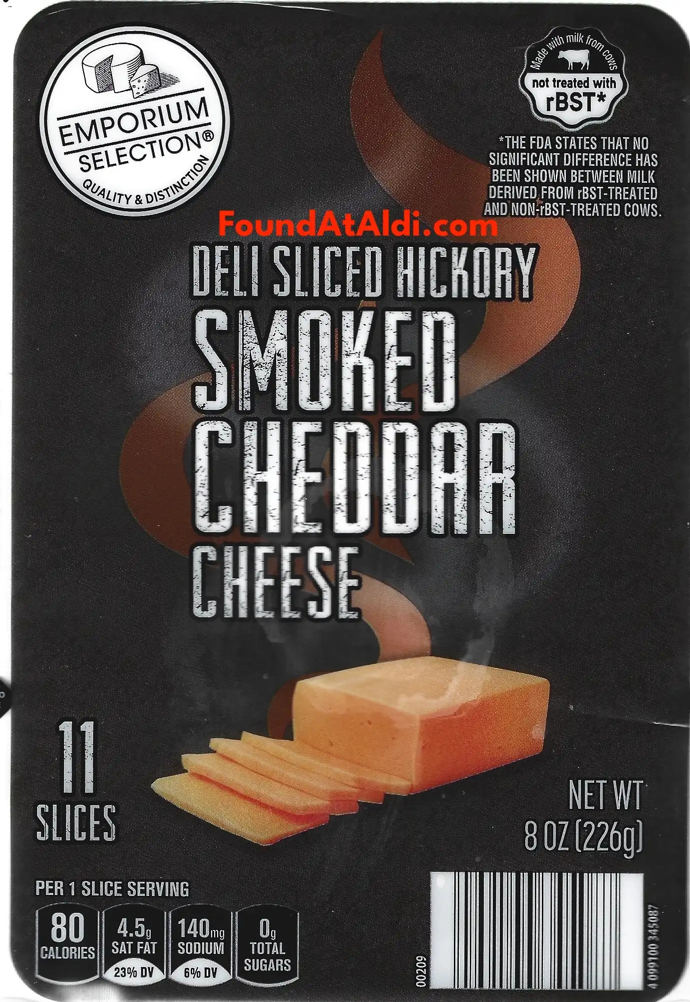 Emporium Selection Deli Sliced Hickory Smoked Cheddar Cheese