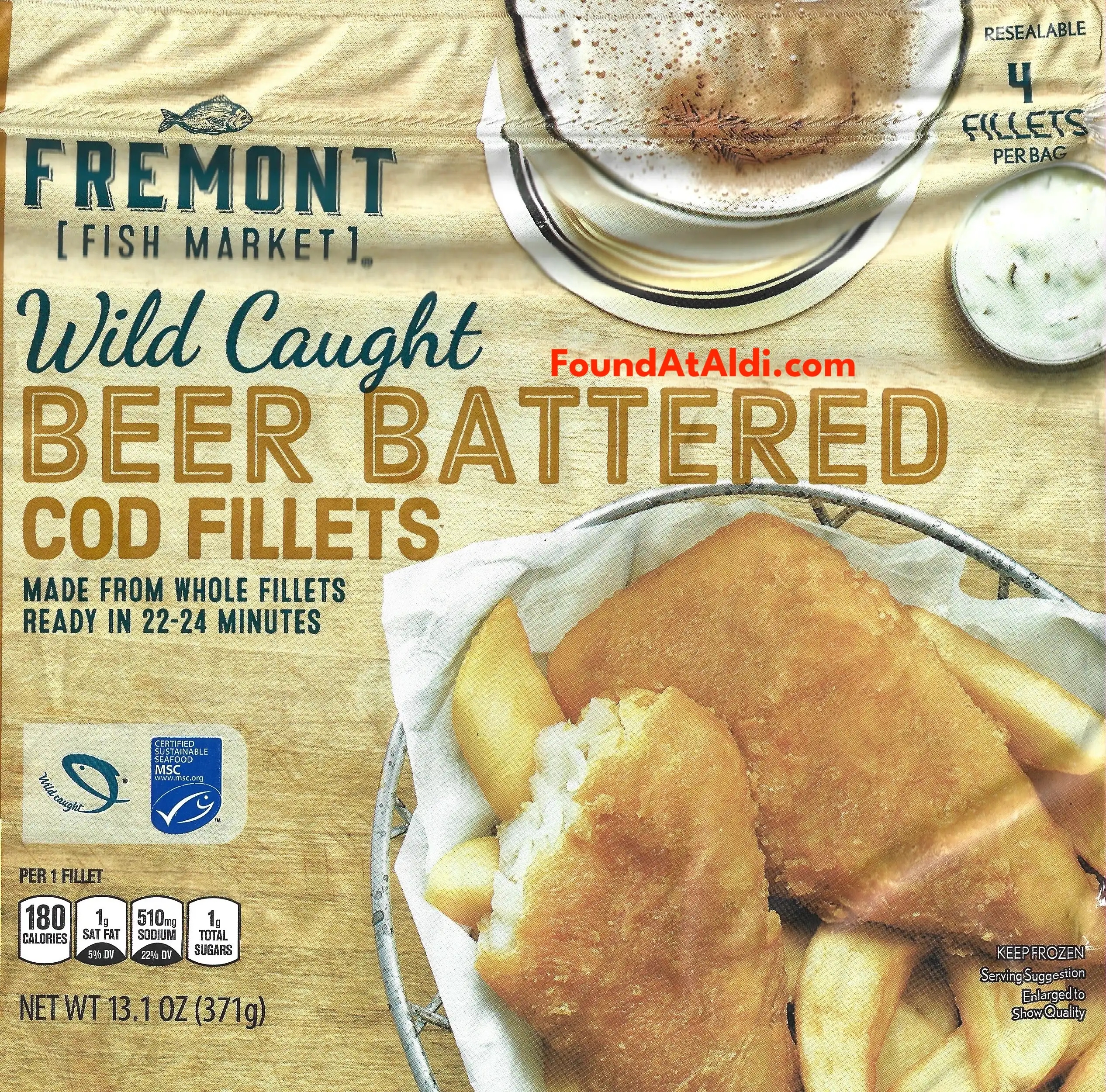 Fremont Fish Market Wild Caught Beer Battered Cod Fillets