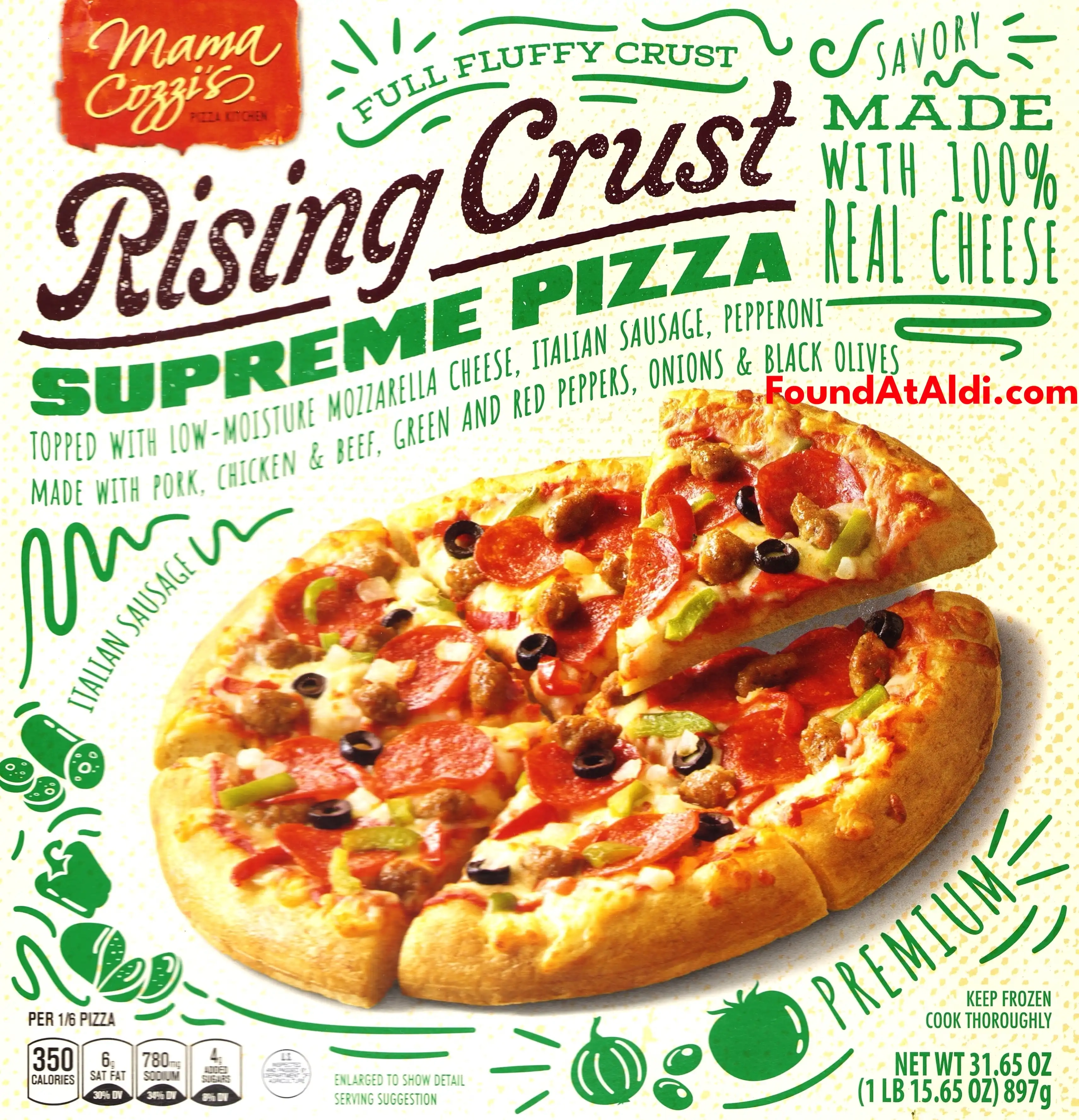 Mama Cozzi's Rising Crust Supreme Pizza