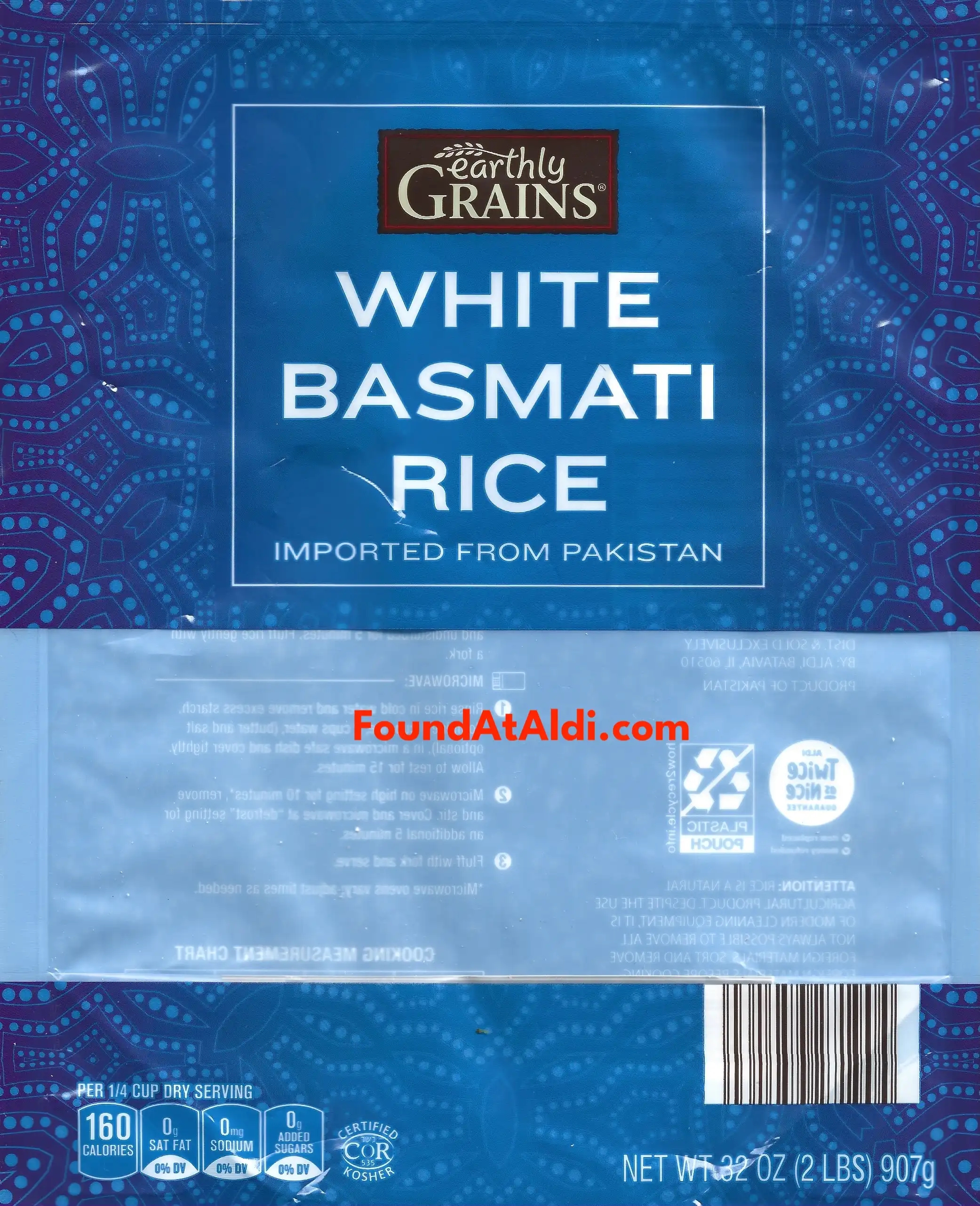 Earthly Grains White Basmati Rice