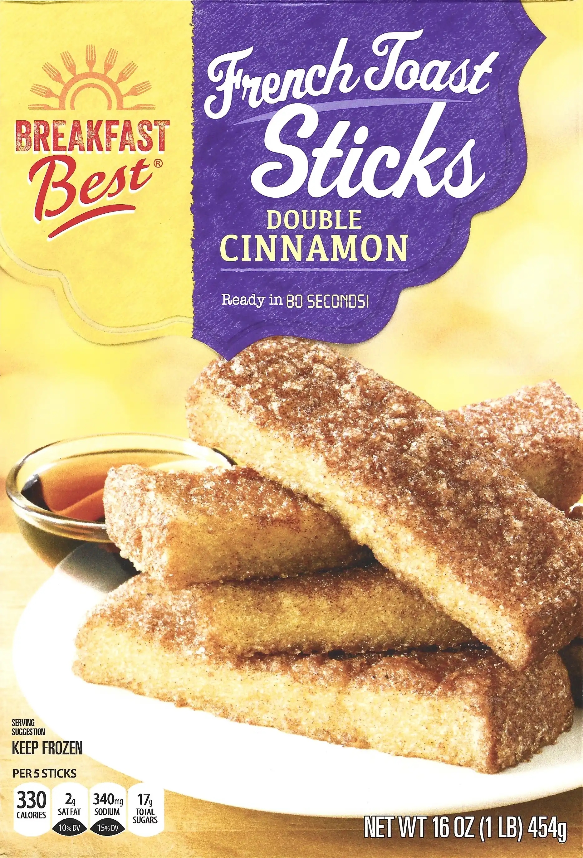 Breakfast Best Double Cinnamon French Toast Sticks