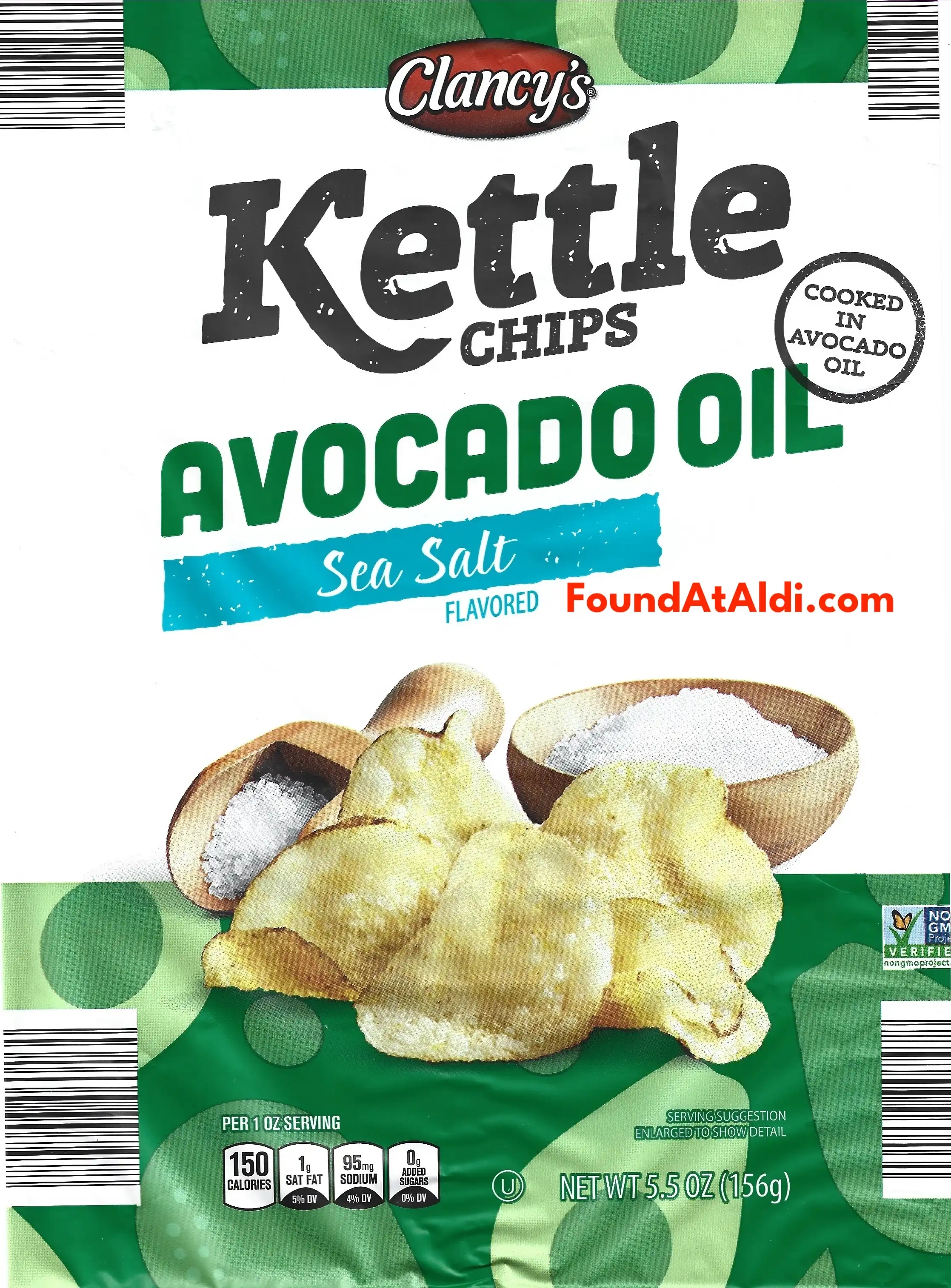 Clancy's Kettle Chips Avocado Oil Sea Salt Flavored