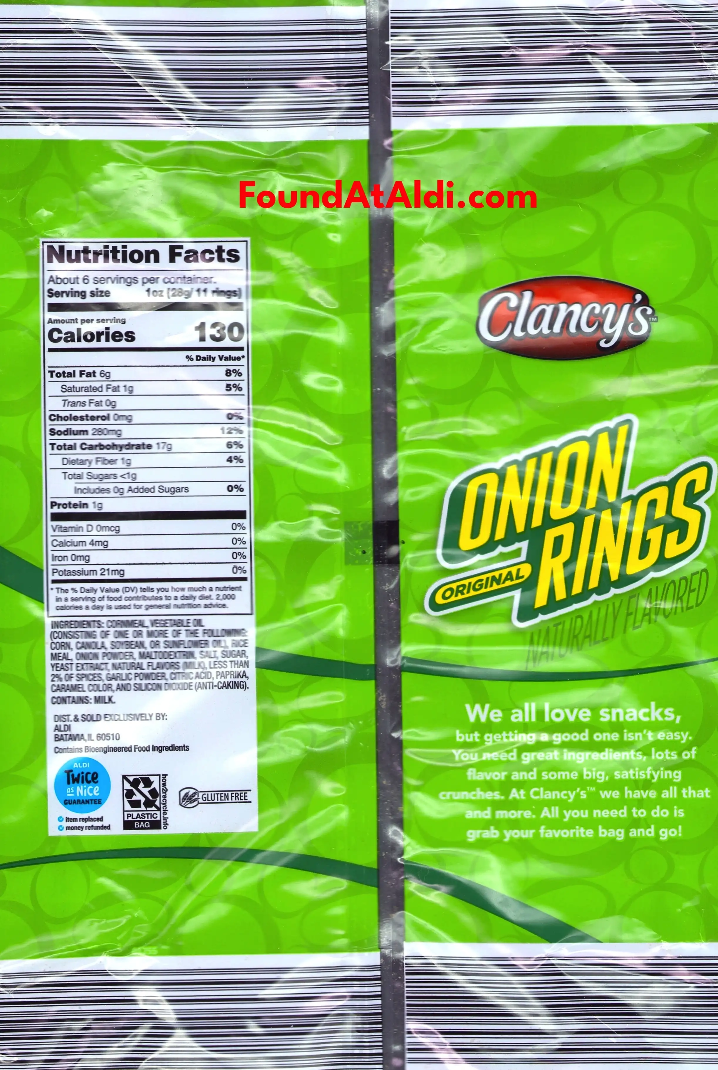 Clancy's Onion Ring Chips Ingredients Nutrition Facts